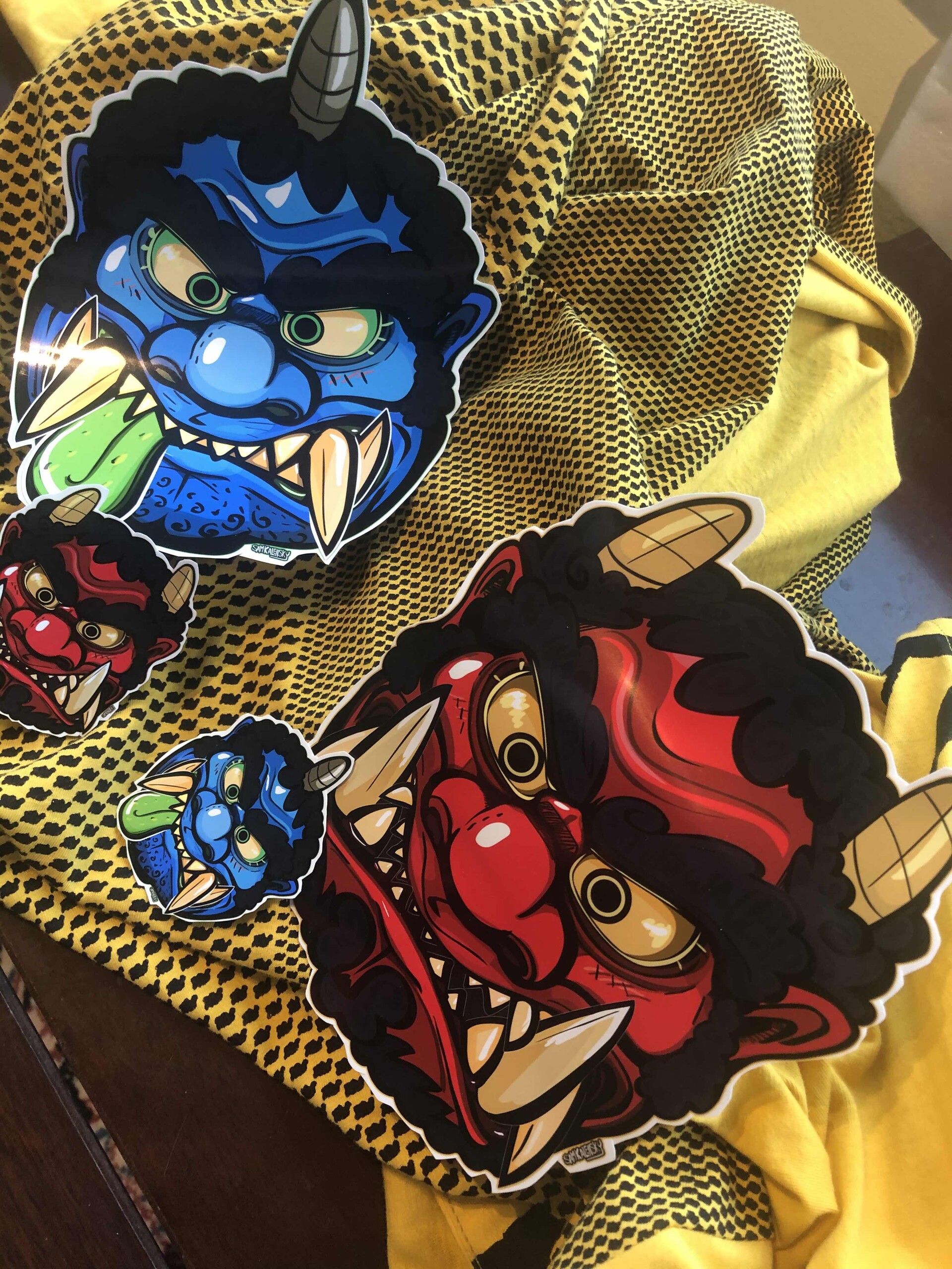 Sam Kalensky Setsubun Oni Masks Sam Kalensky Setsubun Oni Masks