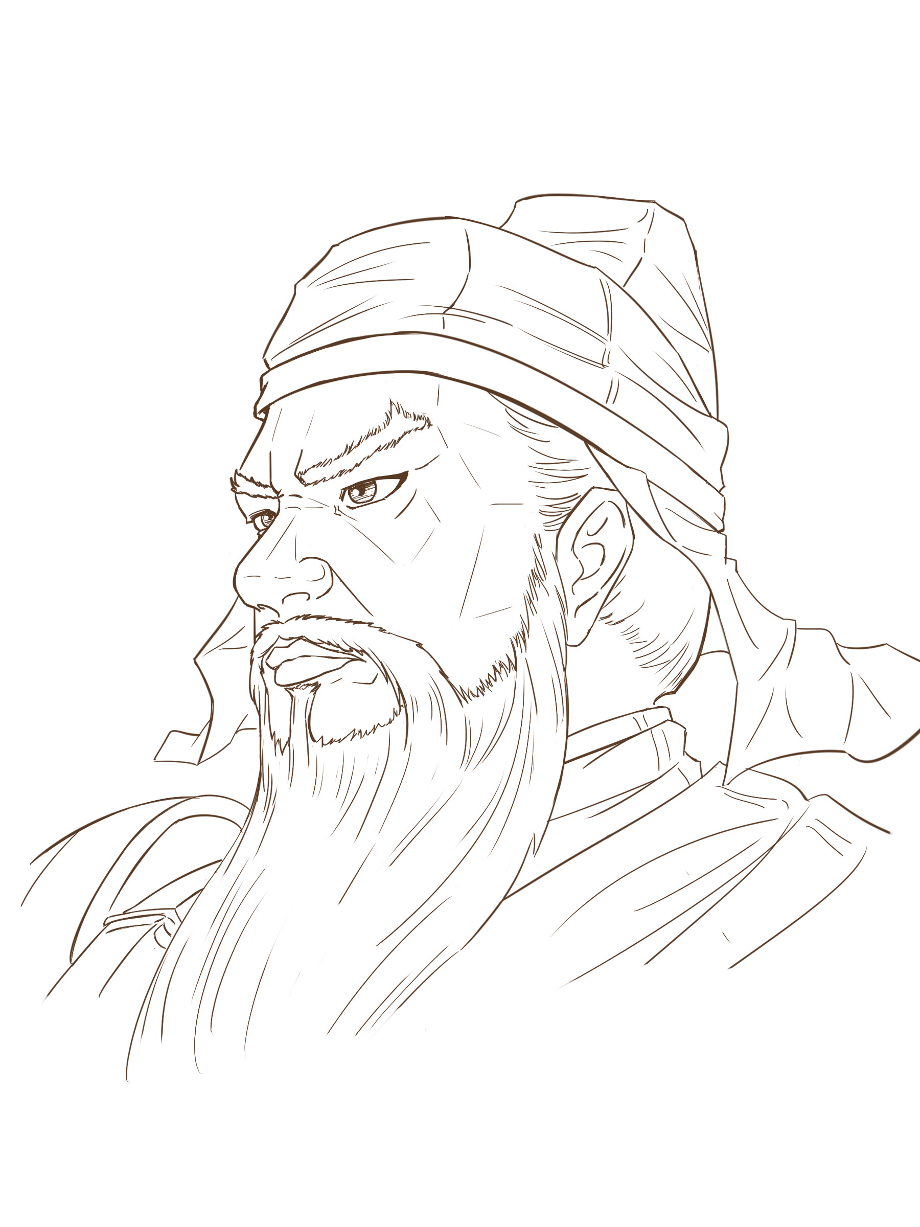 Nguyễn Hữu Thưởng - Daily Sketch 031 - Guan Yu