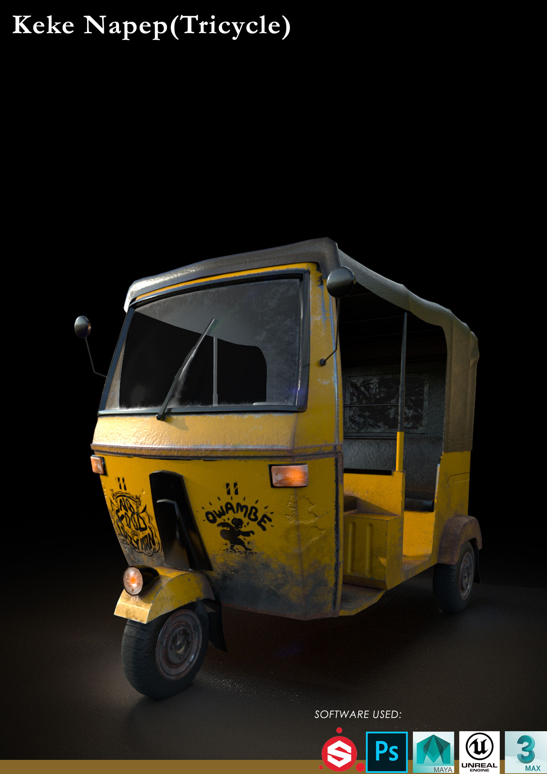 ArtStation Keke Napep (Tricycle)