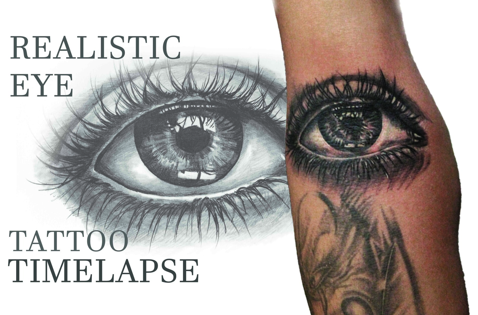 Realistic Eye With Tear in a Whirlpool