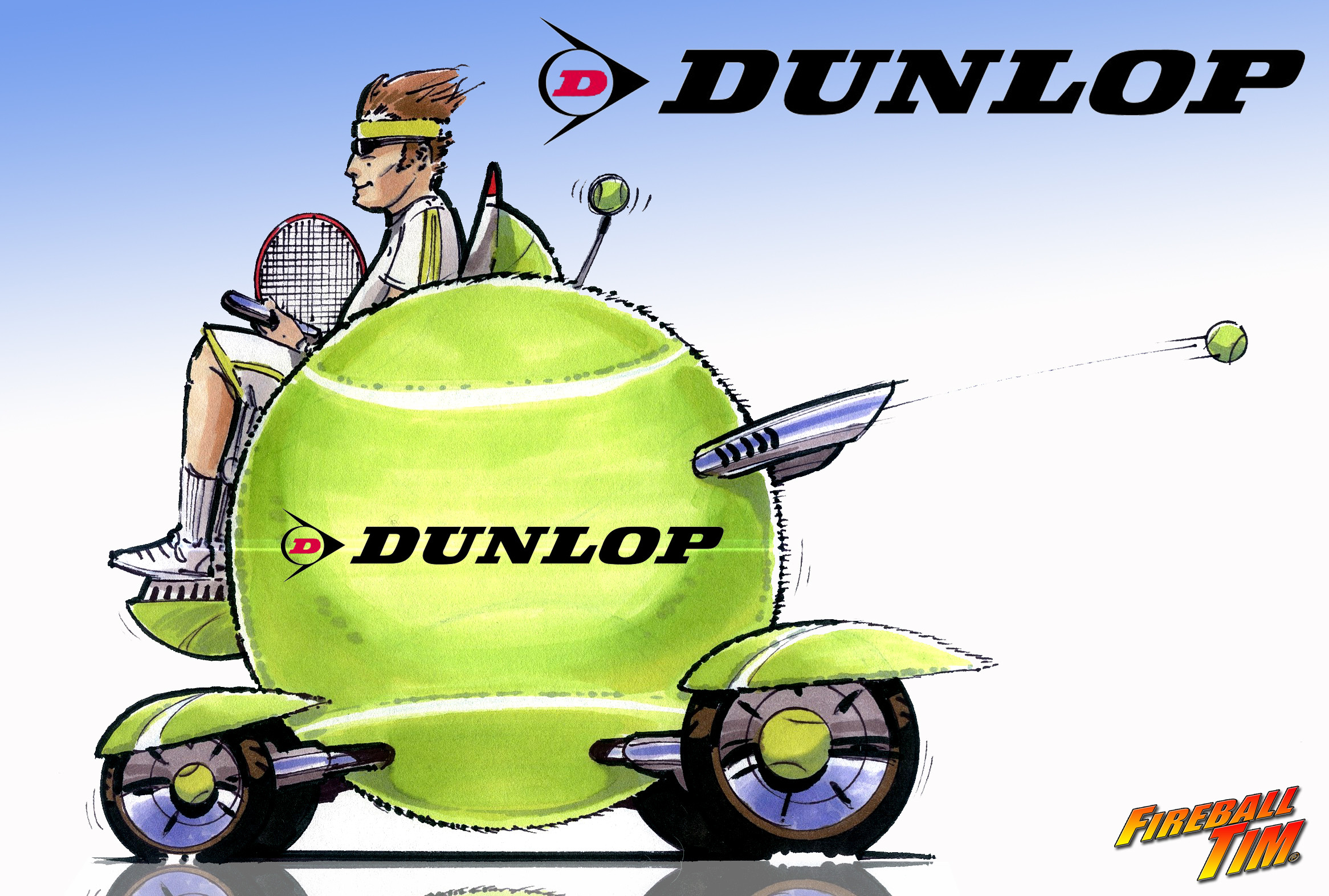 TENNIS BALL CAR - CLIENT DUNLOP