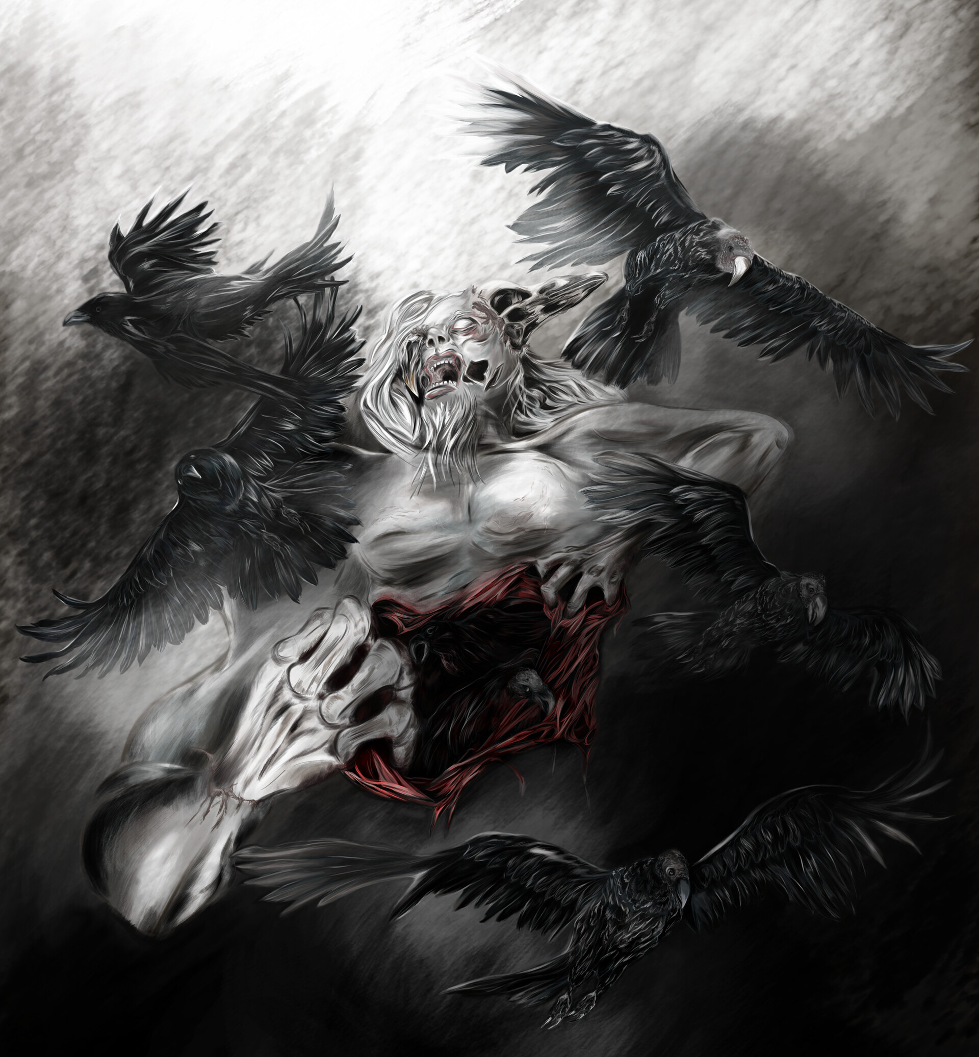 Artstation Volker Nightmare Painting Among Monsters Project