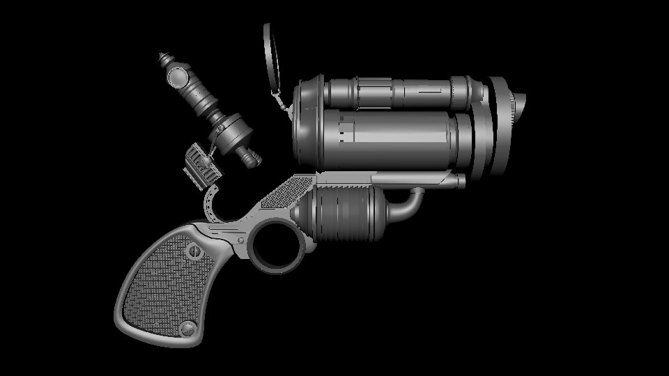 Artstation Super Pistol Props 3d Model Shilajit Dey