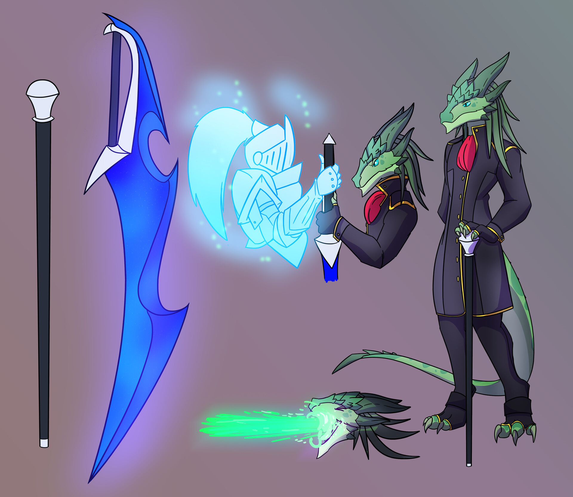 ArtStation Dragonborn Hexblade