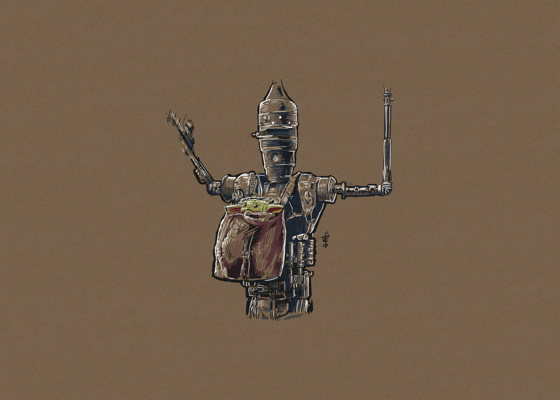 Artstation The Mandalorian Child Ig 11 Study Eric Tecce