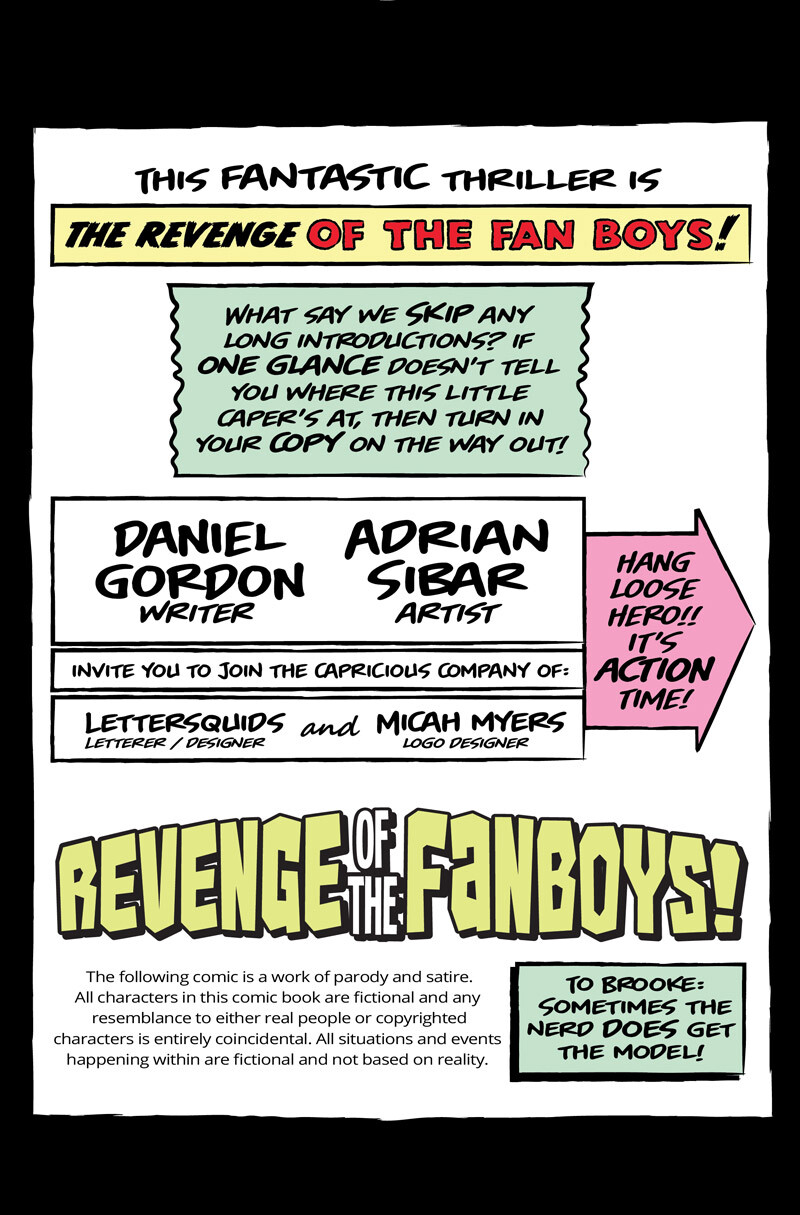 Revenge of the Fanboys #2 (Lettering and Interior Page Design)