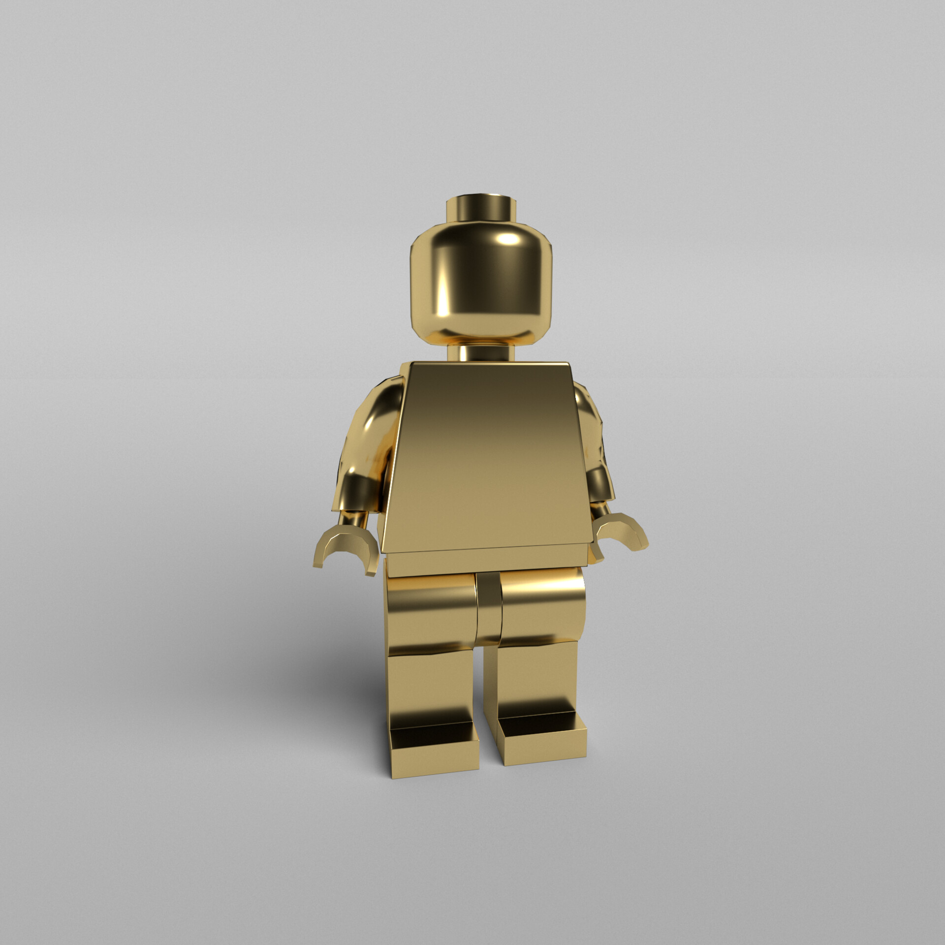 krænkelse Viewer tema ArtStation - Lego Mini Figure Base Gold No Face
