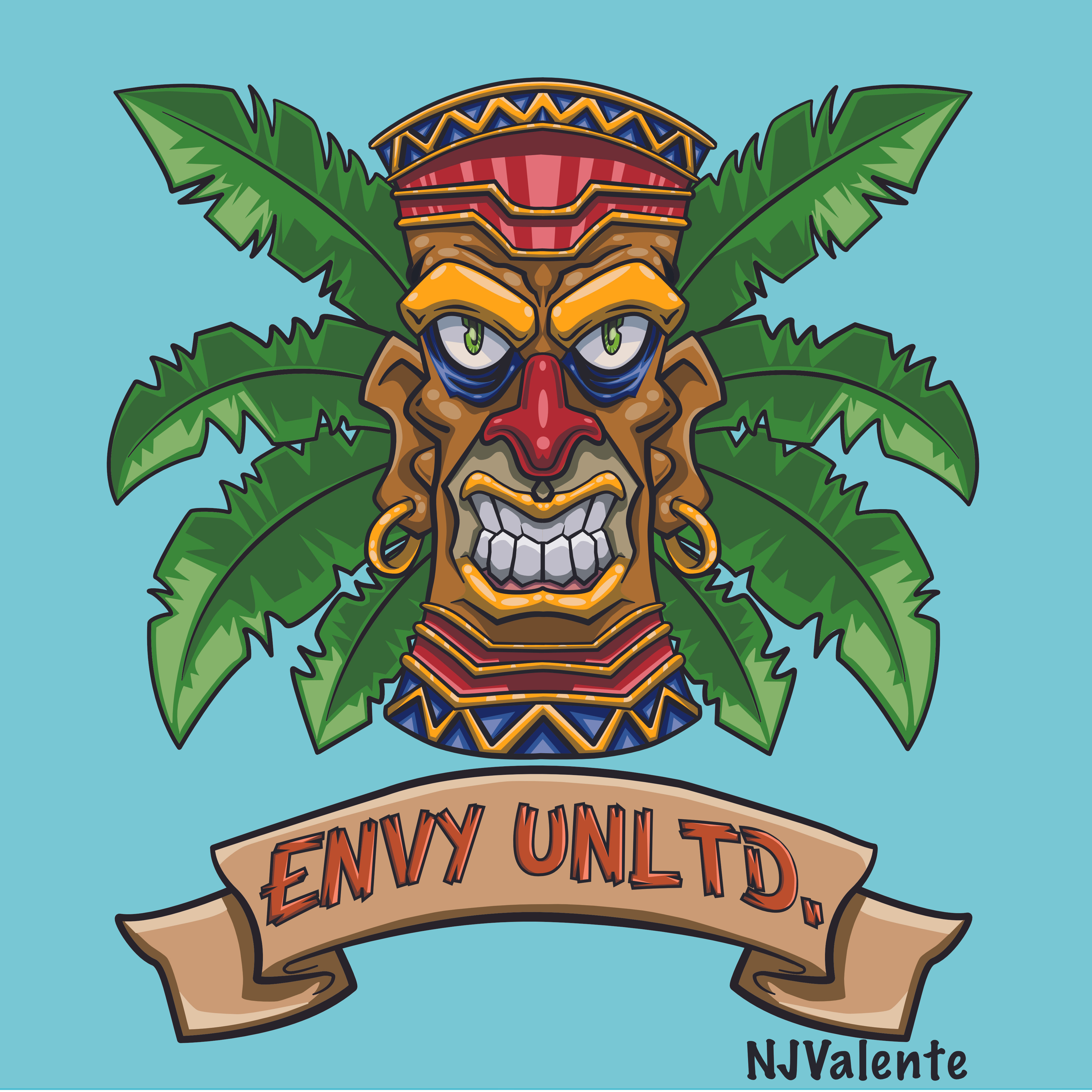 Tiki eNVy Unltd. T-shirt design