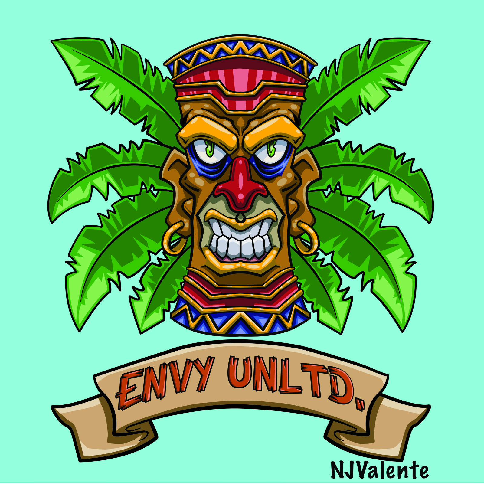 Tiki custom tshirt design eNVy Unltd. 