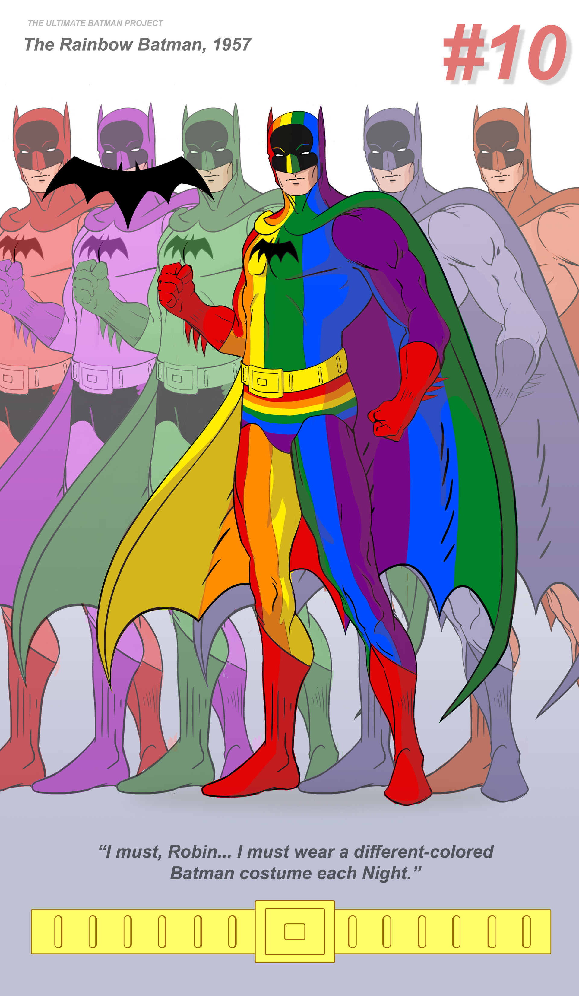 ArtStation - The Ultimate Batman Project: Costume #10 The Rainbow Batman