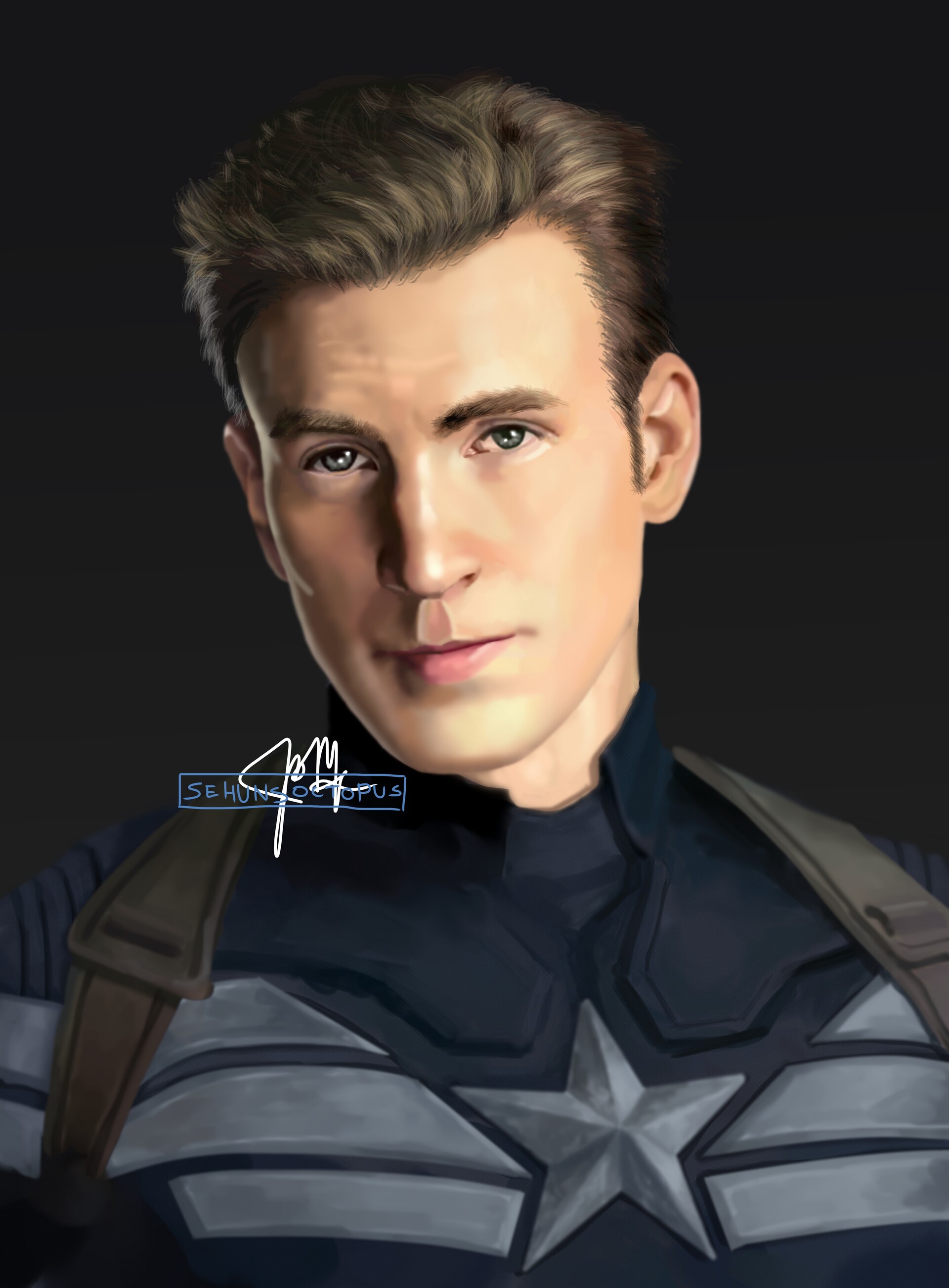 ArtStation Captain America Chris Evans Fanart, 40% OFF