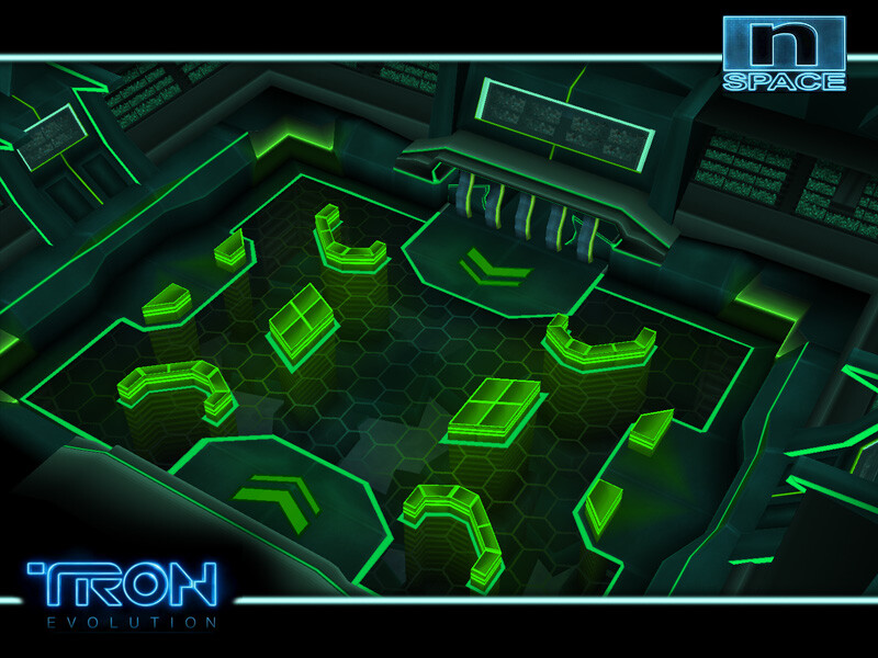 Environment modeled, textured and lighted for Disney's Tron Evolution DS. © Disney 2010 / © nSpace 2010