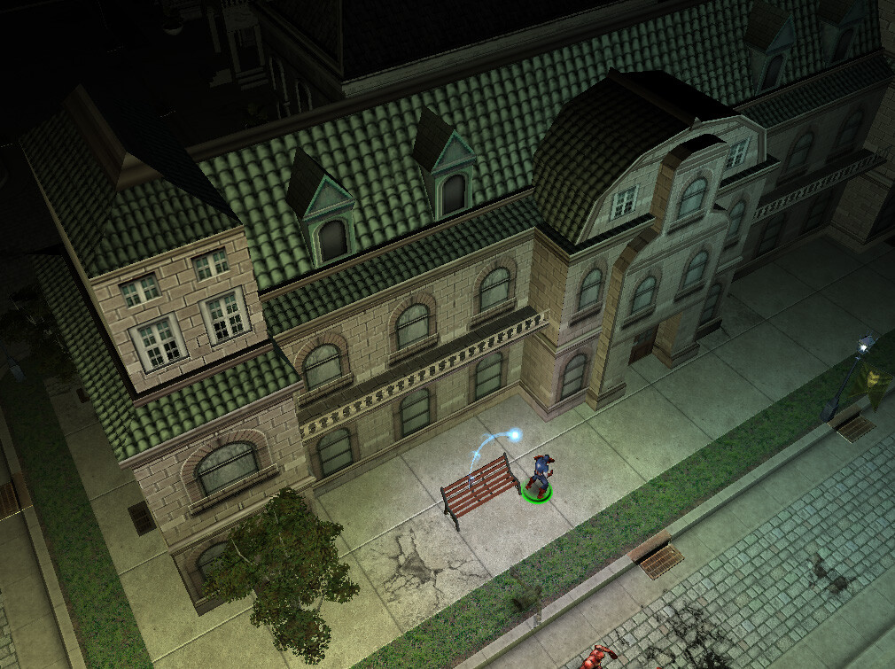 I modeled and textured this building for Marvel Ultimate Alliance 2 for the Nintendo Wii and PS2. © 2009 Marvel / Activision / nSpace