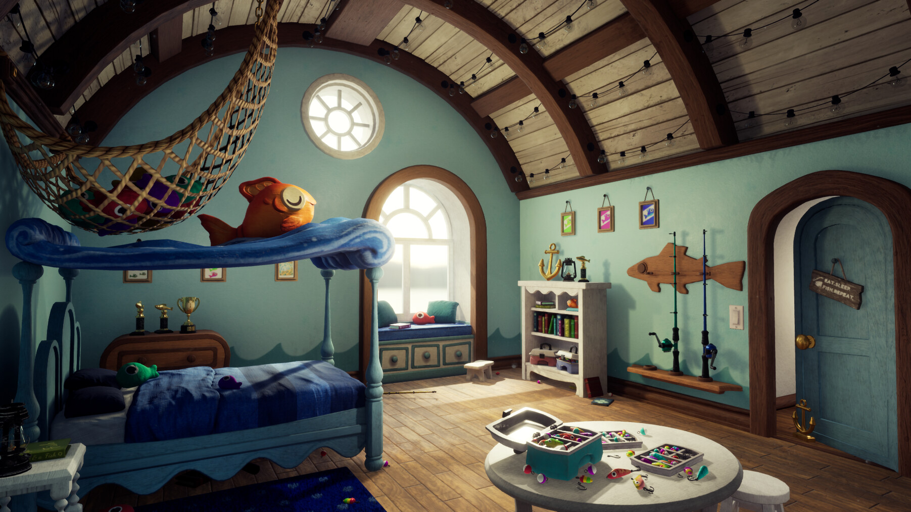 Michelle Lee - Fishing Bedroom