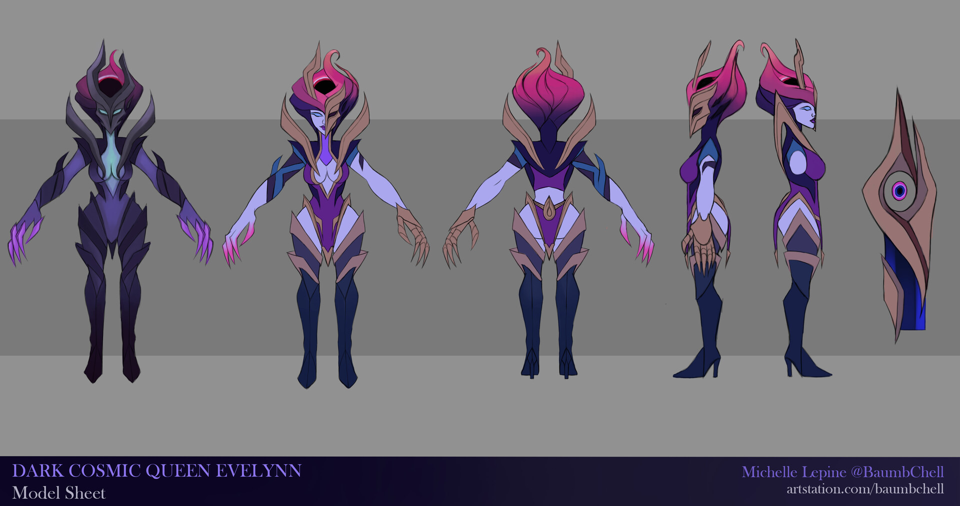 Michelle Lepine - Dark Cosmic Queen Evelynn - League of Legends Fan Skin