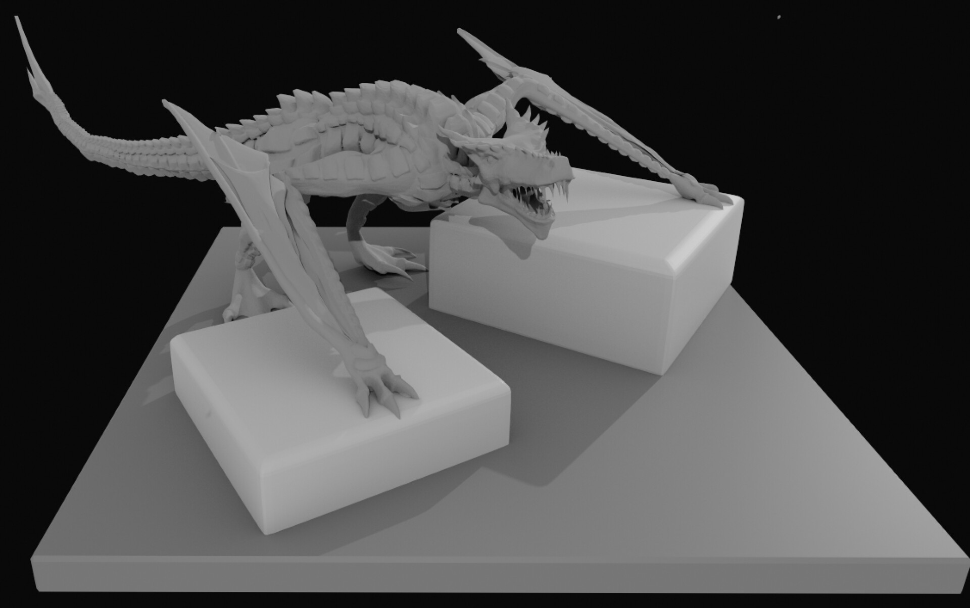 Artstation Dragon For Procedural Animation Wip Andony Escudero