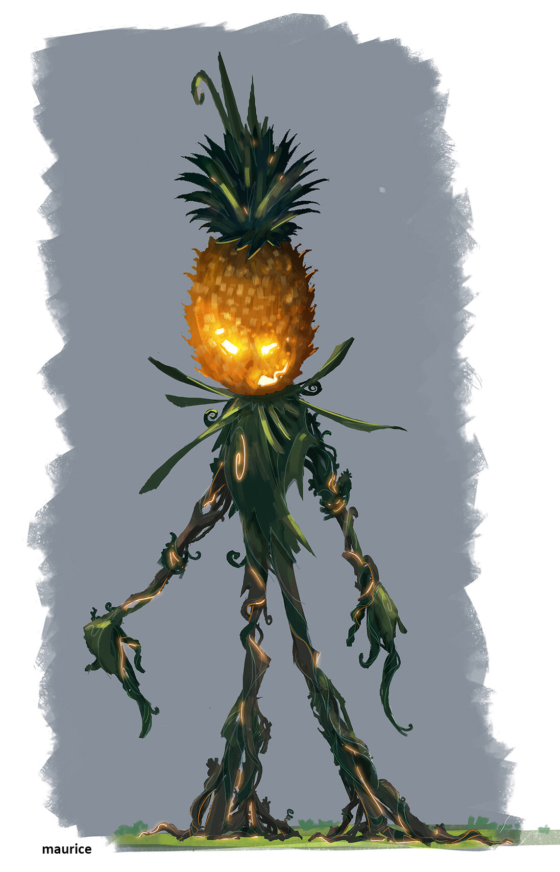 ArtStation Pineapple Head Character Design