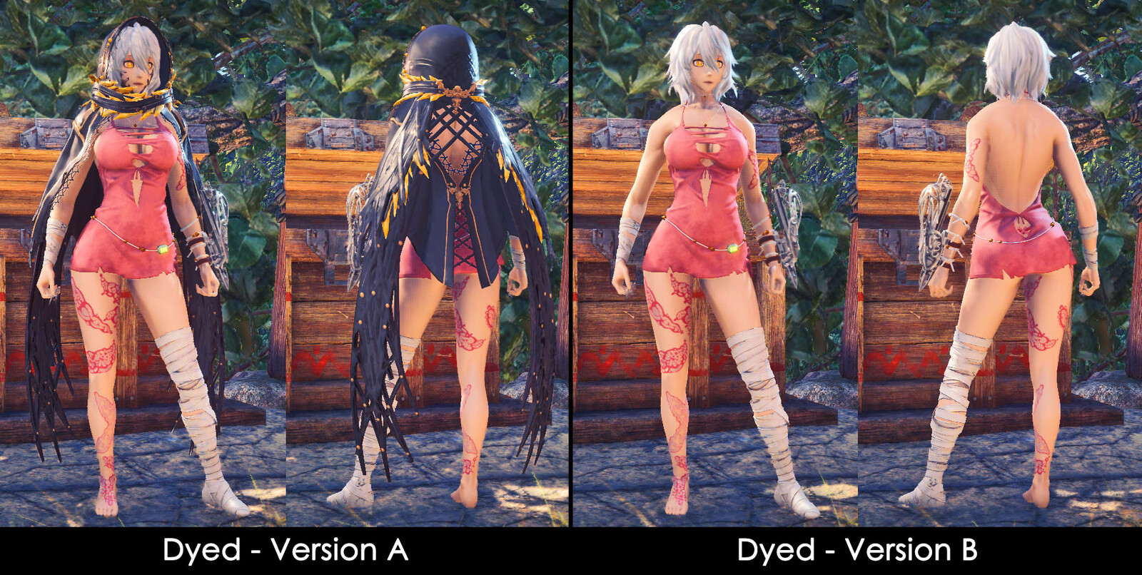 Showing off dye capability for further customization.