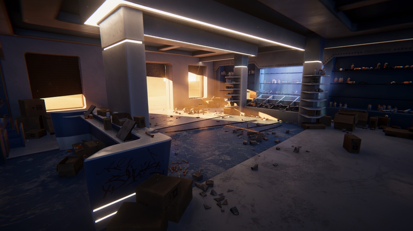 Here is the final stage of the environment scene.
Shout out to Ilya Dykov for the original concept - https://www.artstation.com/artwork/GKlkB