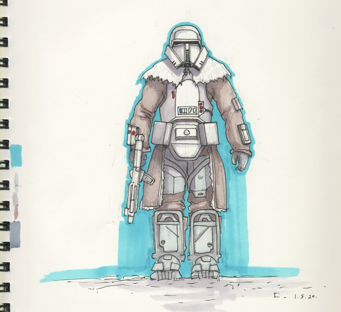 Artstation Cartoon Range Trooper Christopher Scott