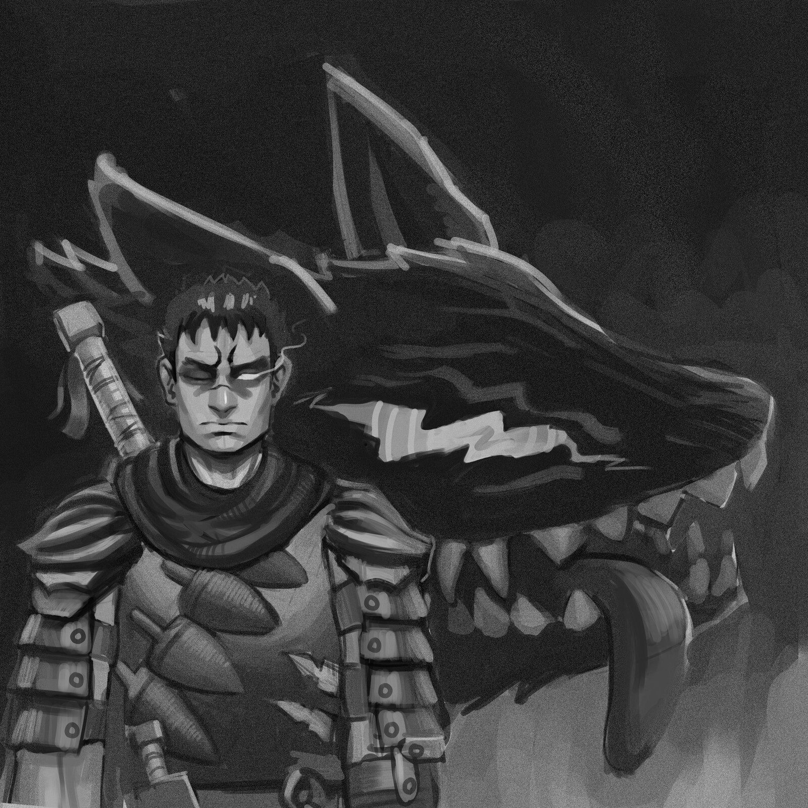 Artstation Guts From Berserk Manga By Kentaro Miura Otis Nyiti