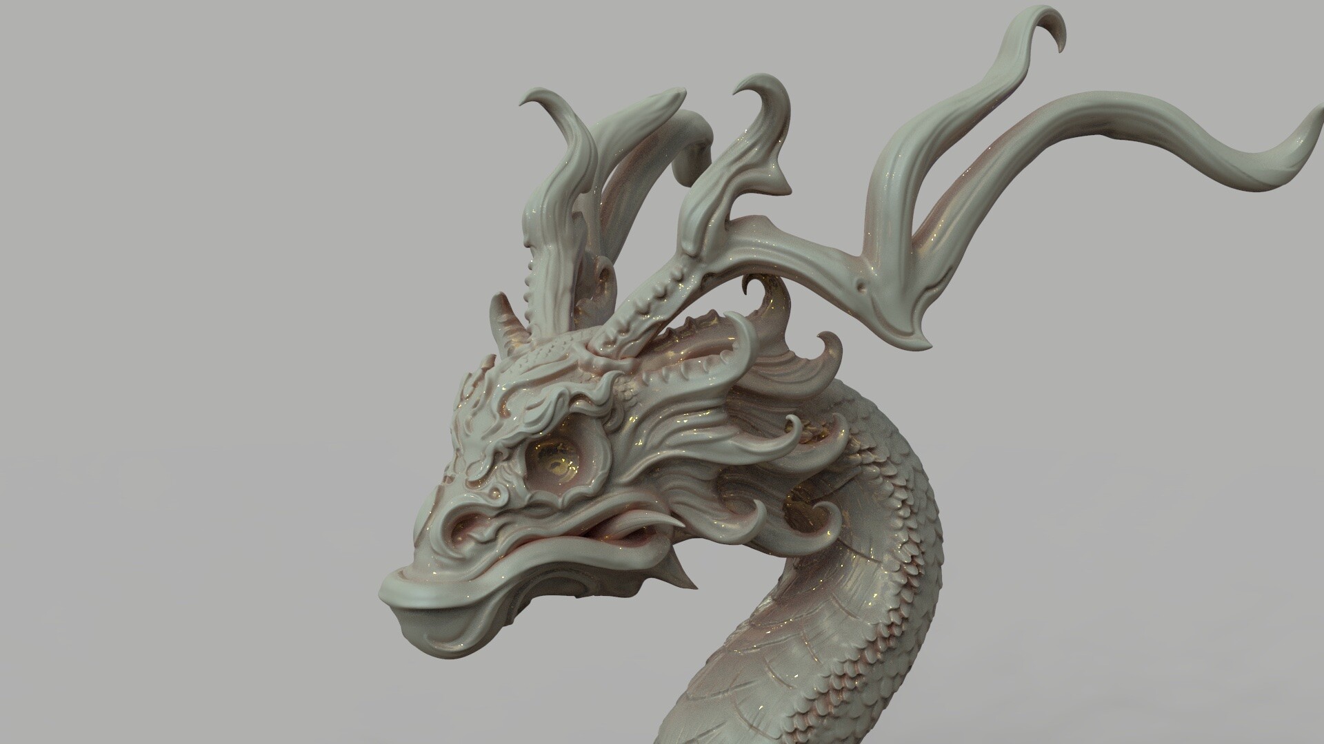 ArtStation Chinese dragon., Rui Sun