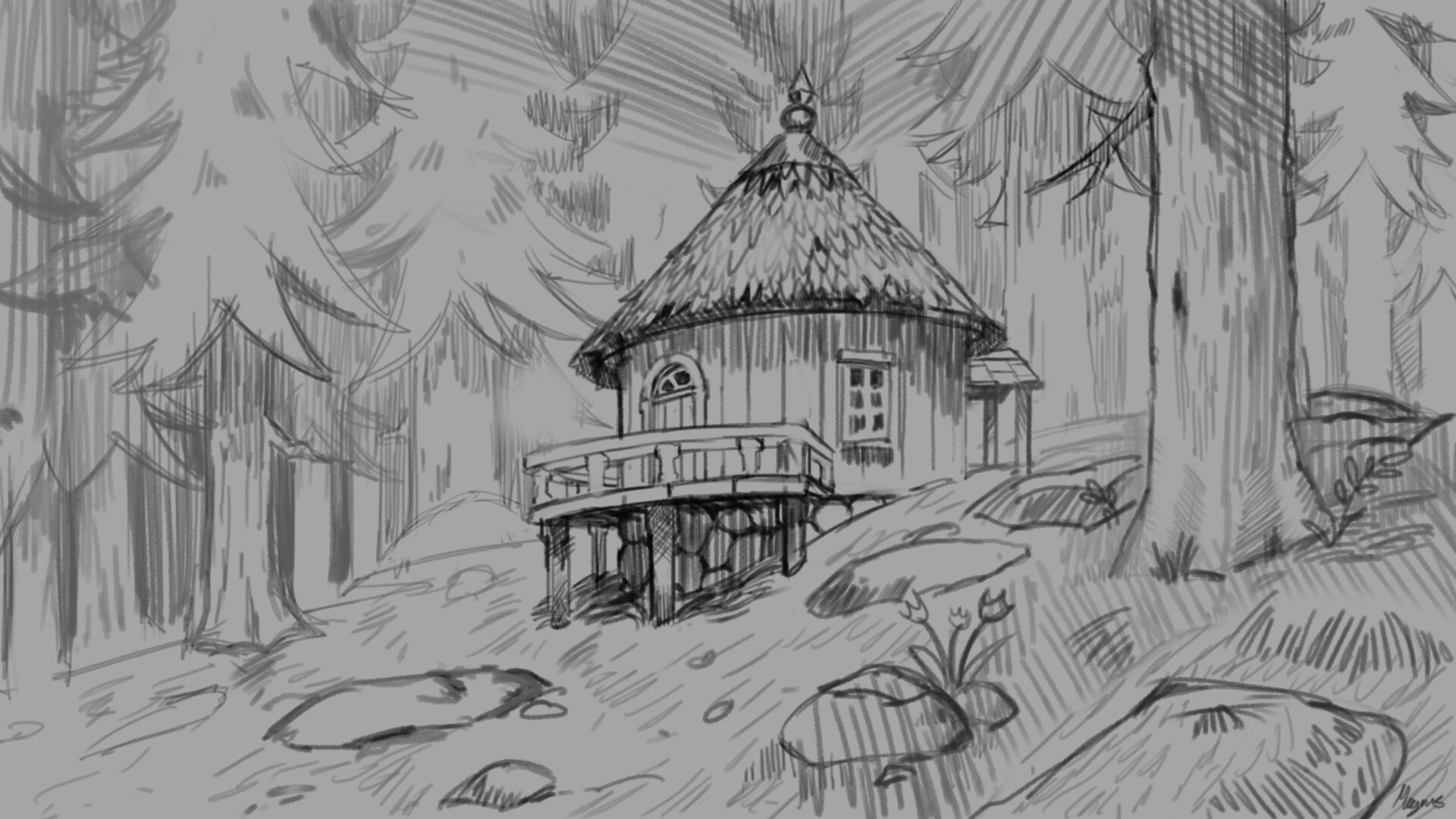 Artstation Moomin Cabin