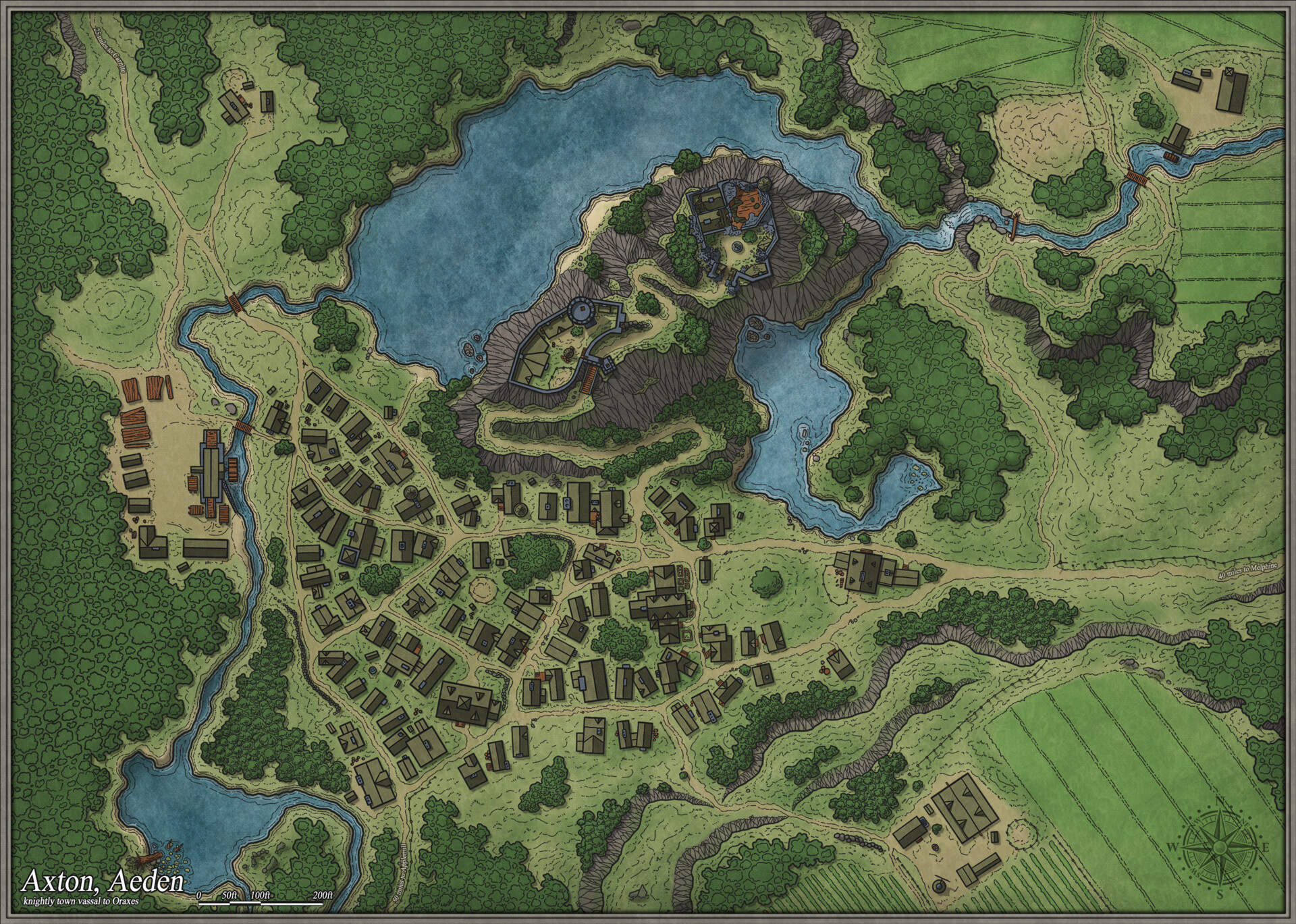 ArtStation Axton Town Map