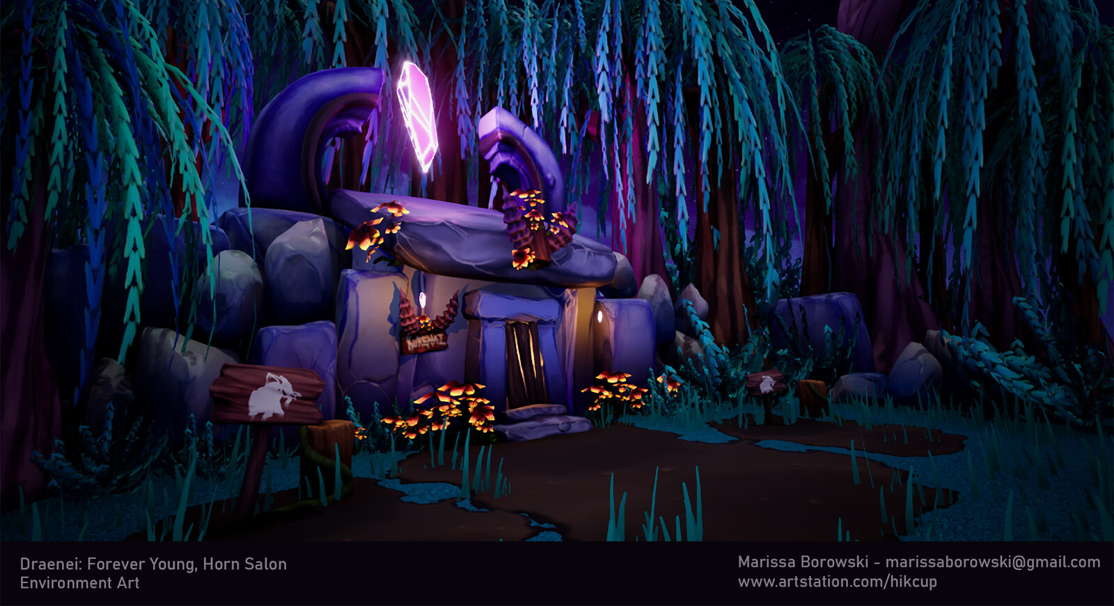 Blizzard Student Art Contest: Draenei: Forever Young, Horn Salon