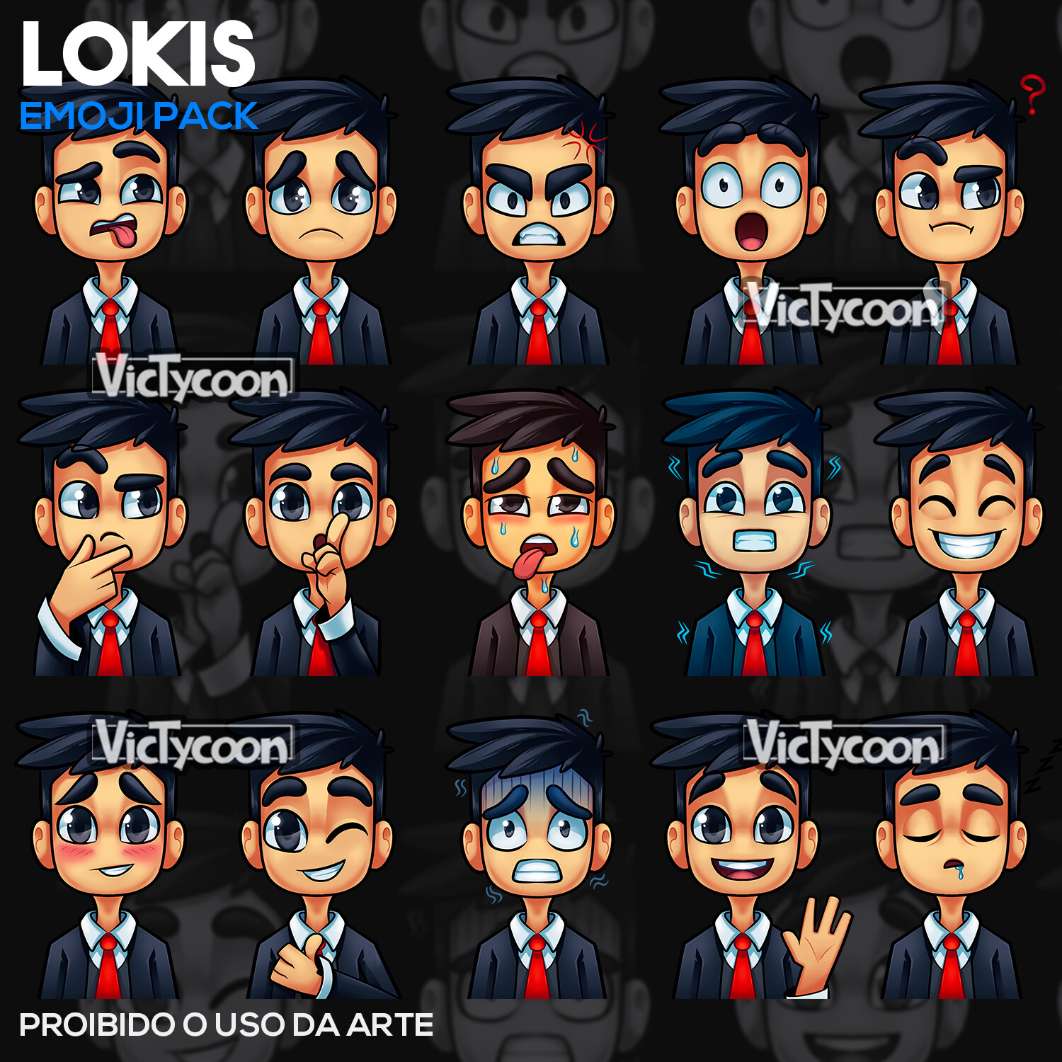 Victycoon Art Avatar Logo Banner Emoji Pack Lokis Canal