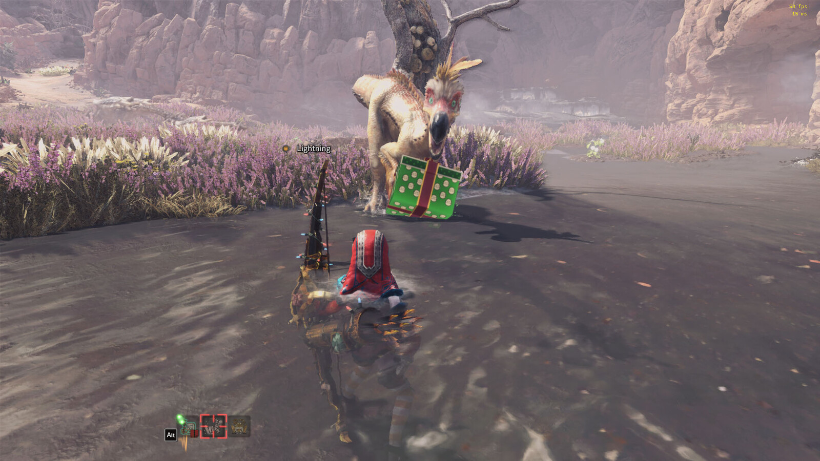 Shot in-game. Thanks to Nack for porting the armor from MHO and Lyra for the Kulu's new present. Screenshot by Asterisk.