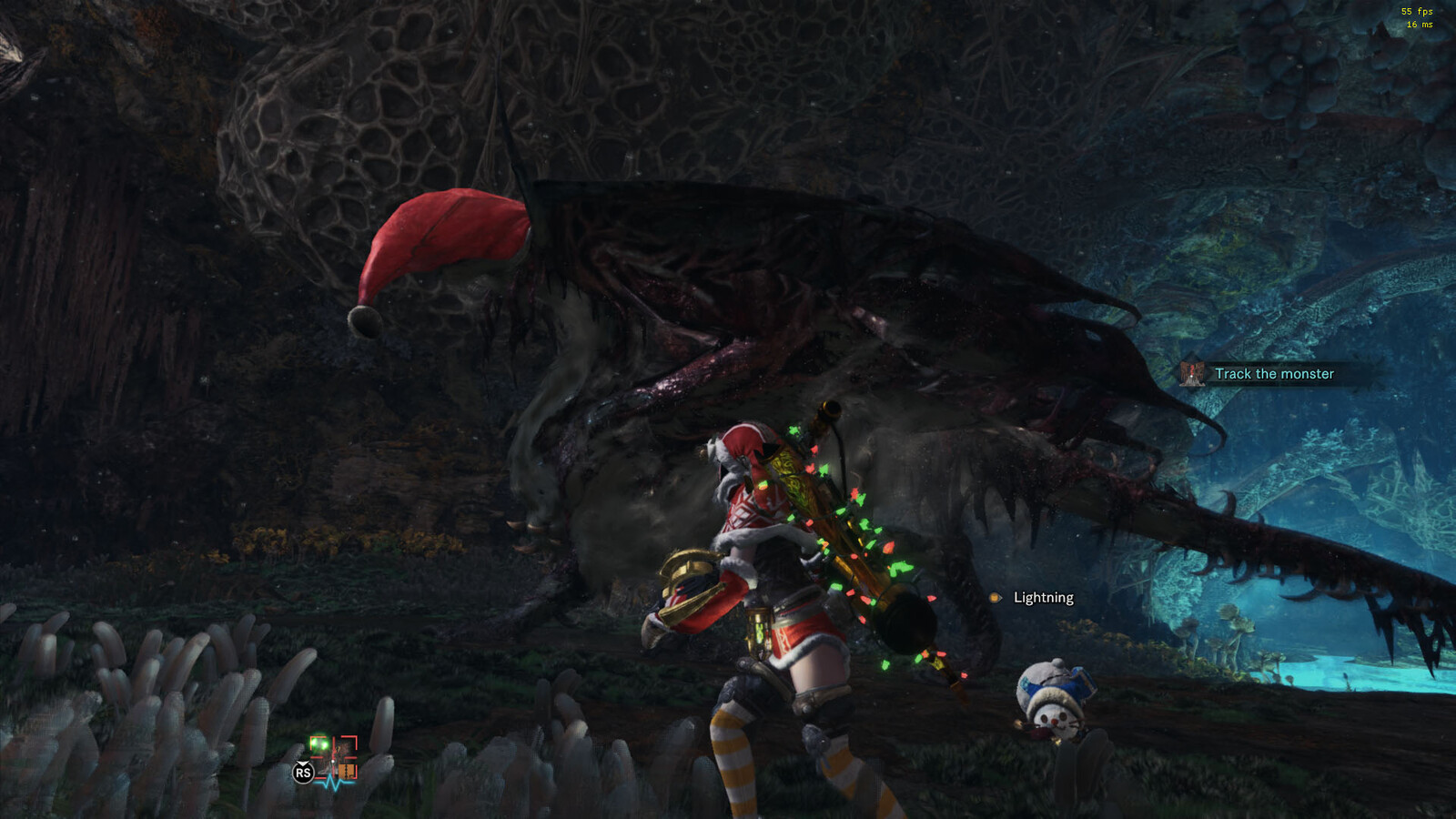Shot in-game. Thanks to Nack for porting the armor from MHO and Lyra for the Vaal's santa hat. Also for letting me give it some droopy physics. Screenshot by Asterisk.