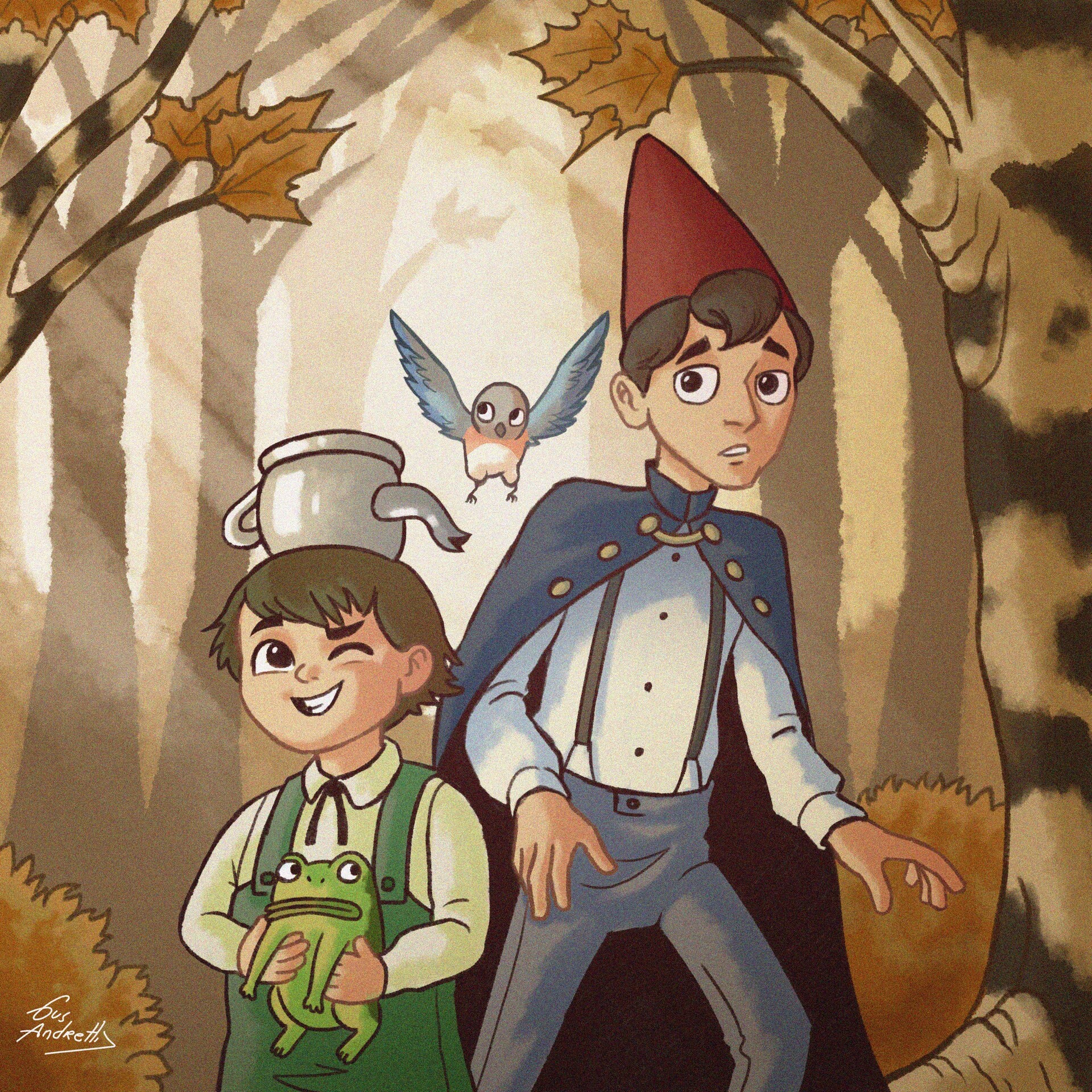 Artstation Over The Garden Wall Fanart Gustavo Andretti