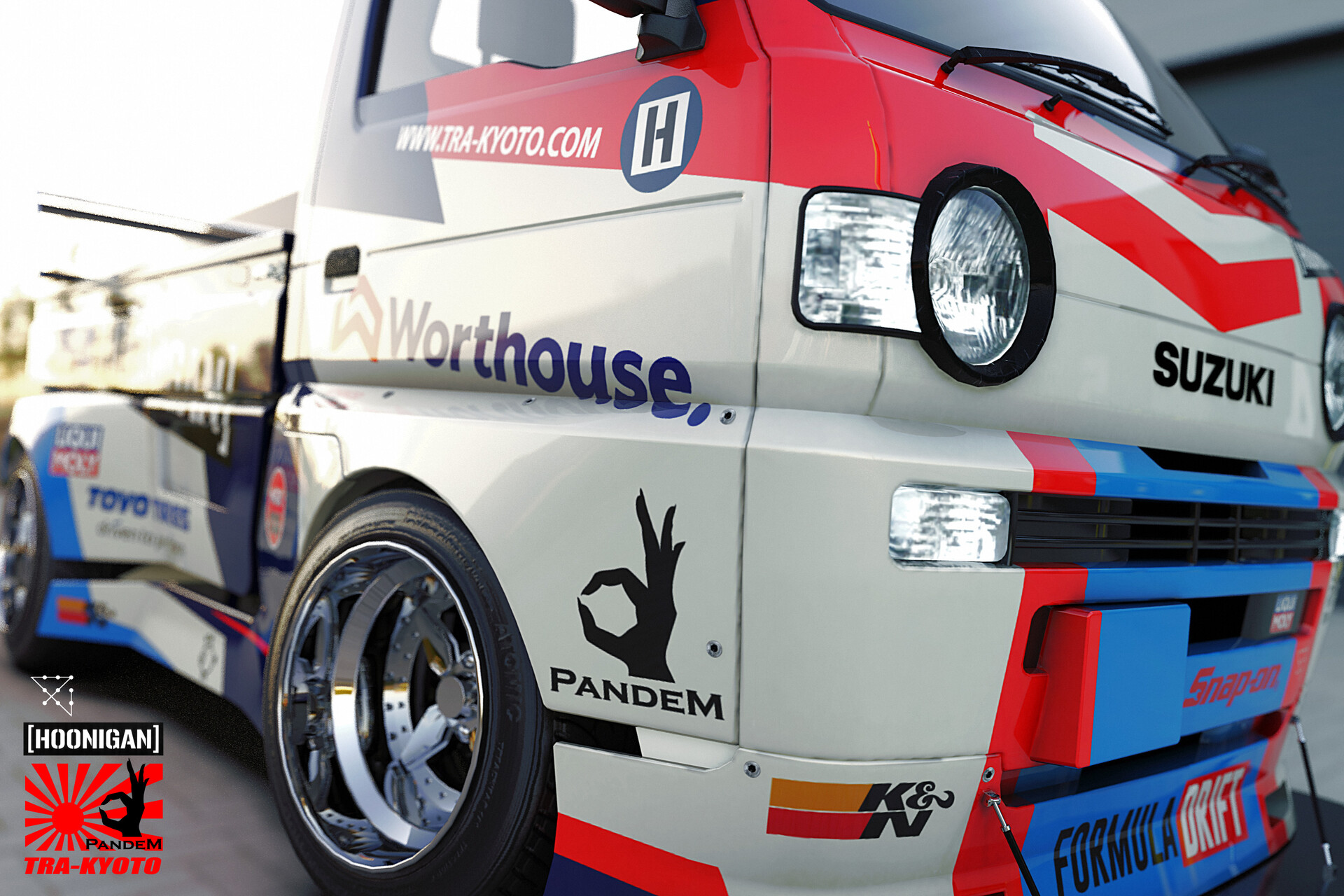 1/64 Suzuki Carry Hoonigan Pandem by YM Model resin model