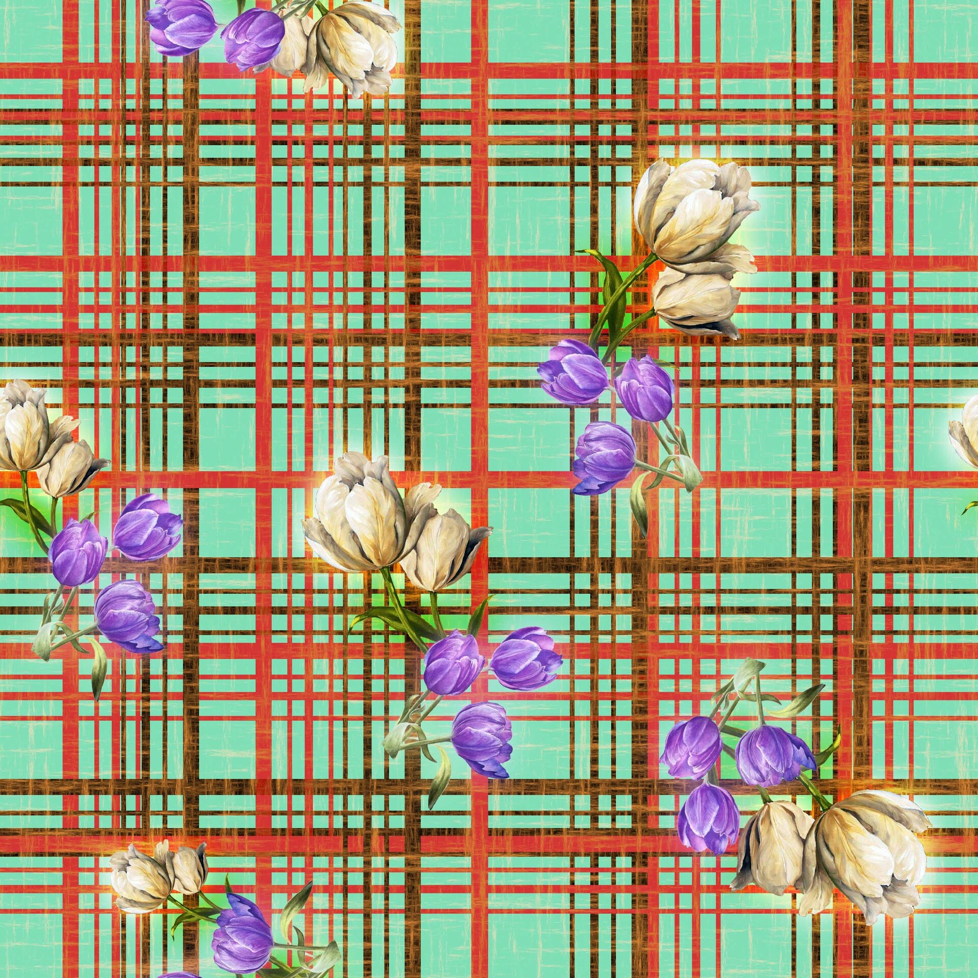 Printable Floral Gift Wrap