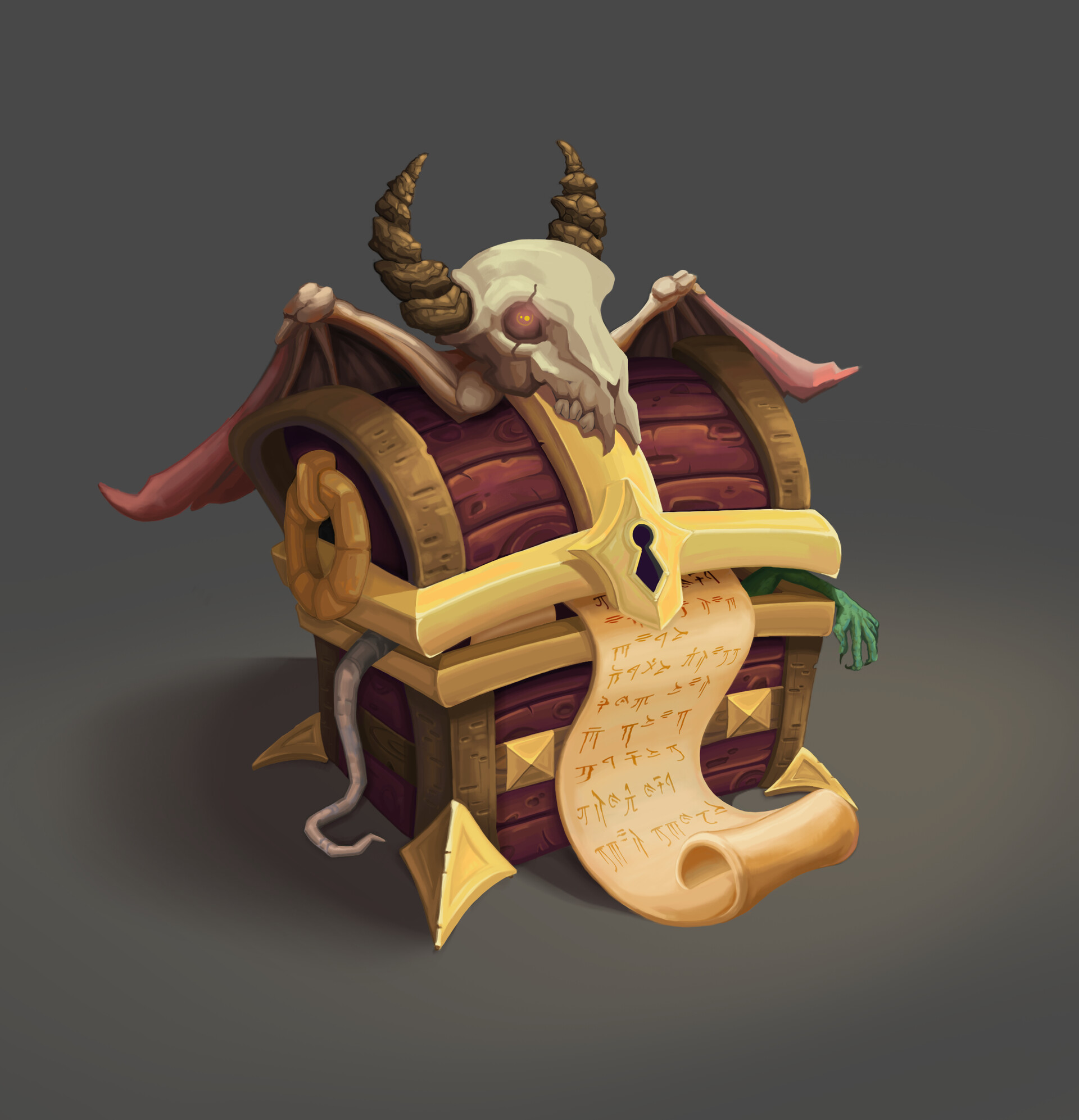 ArtStation Witch's chest concept