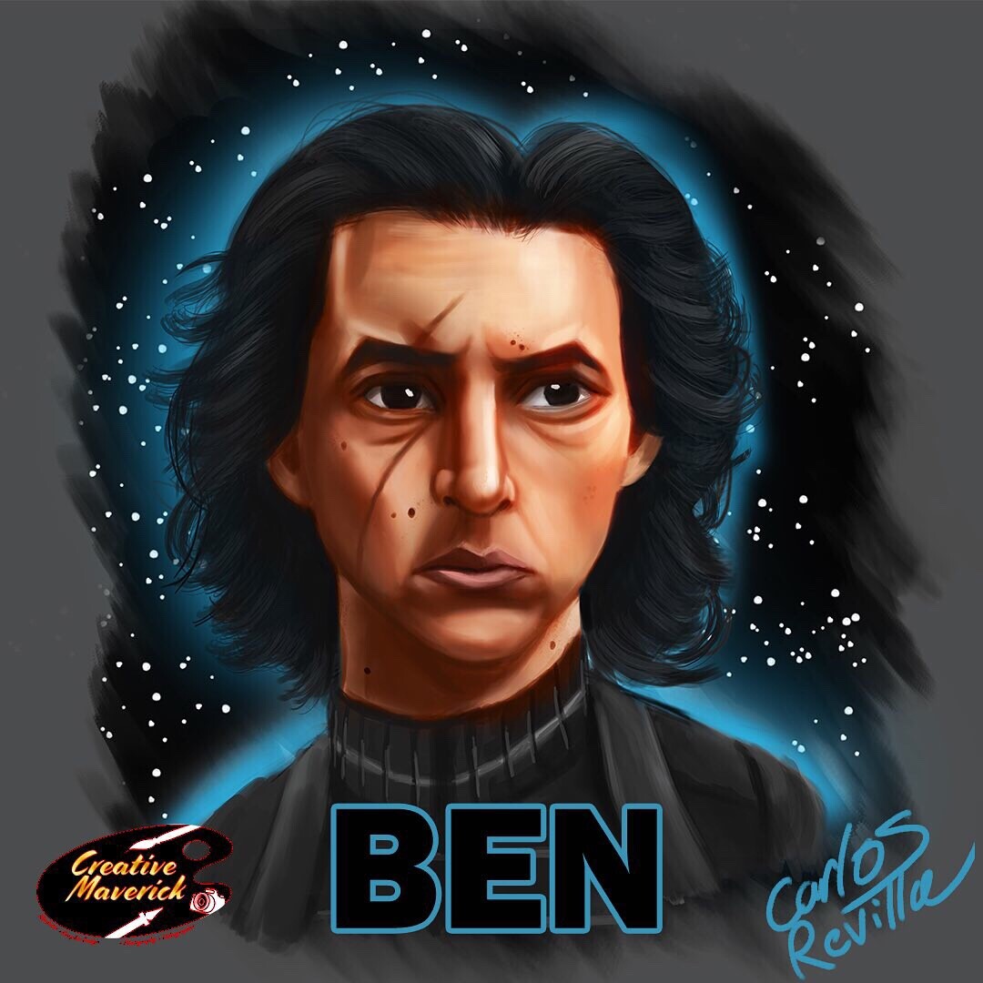 ArtStation - Ben Solo Rise of Skywalker fan art