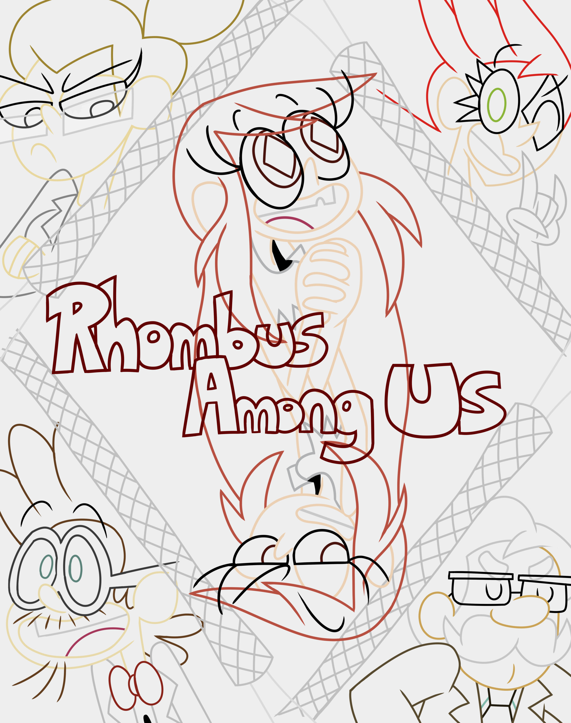 Artstation Rhombus Among Us Poster Gaston Ducasse
