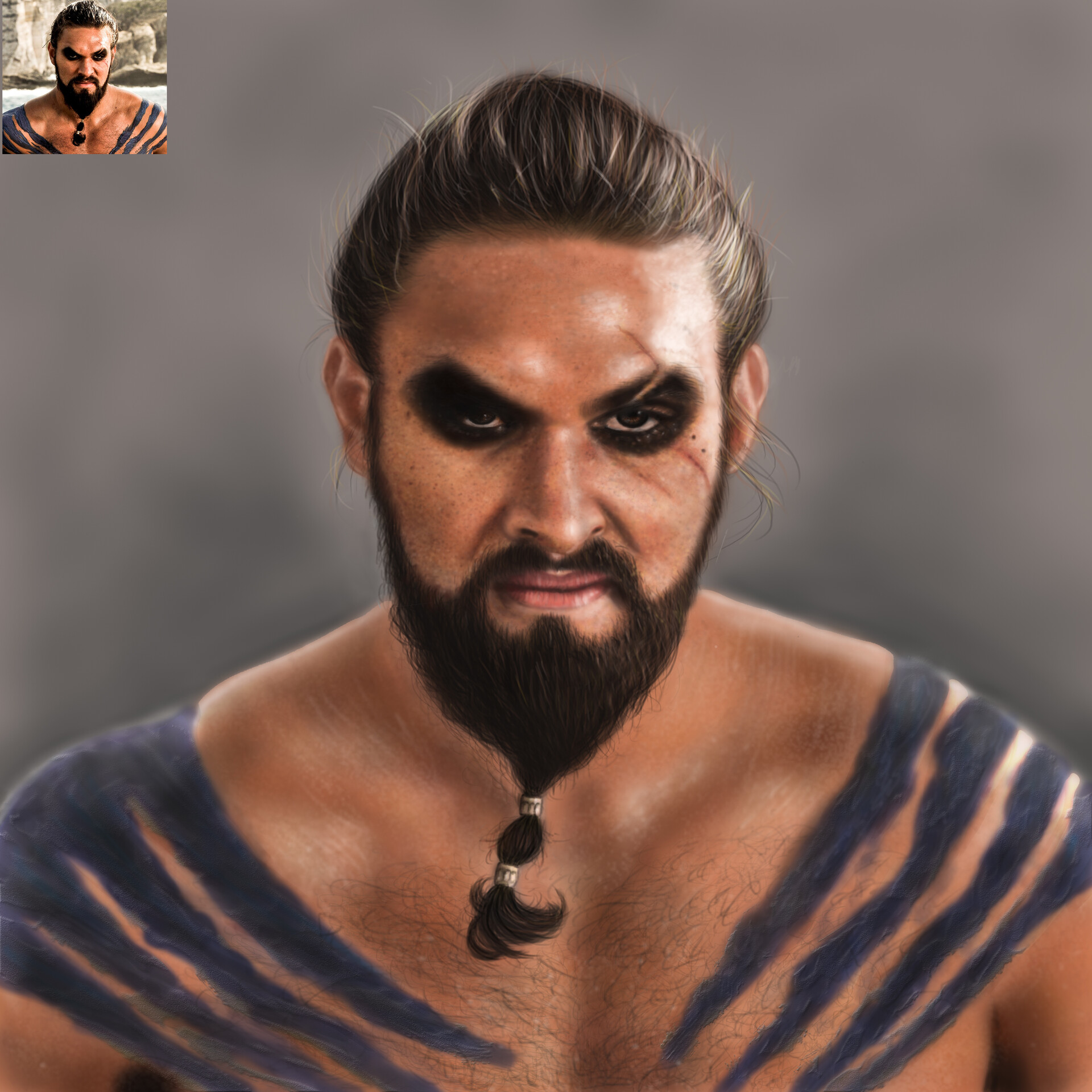 Artstation Khal Drogo Portrait Priyanka S