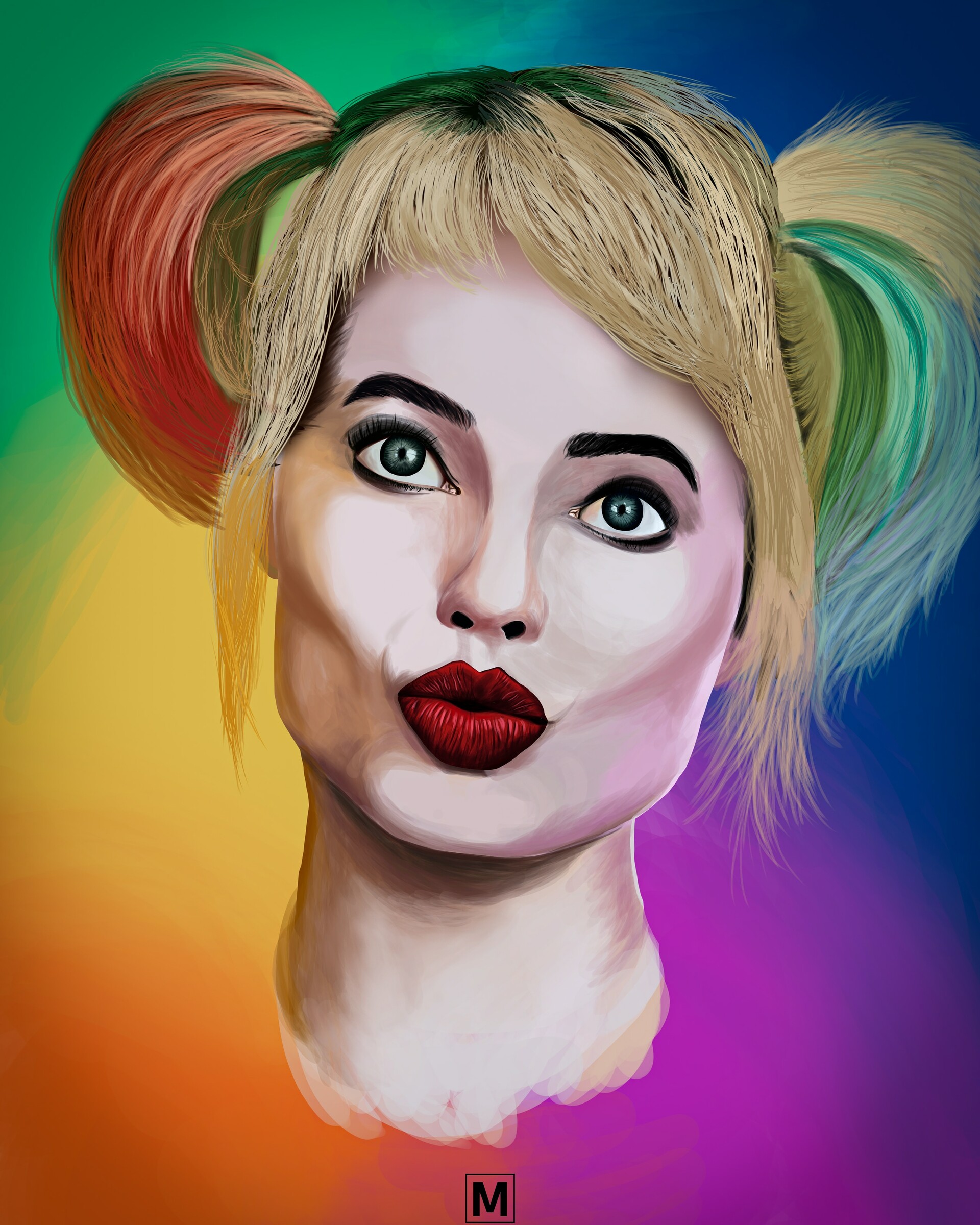 Artstation Harley Quinn From Birds Of Prey Digital Painting