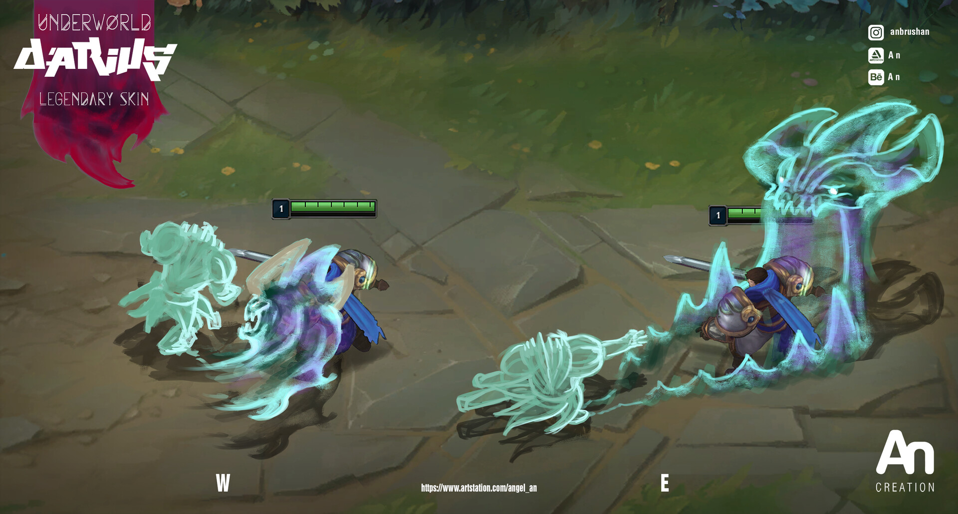 Artstation League Of Legends Darius Underworld Legendary Skin A N