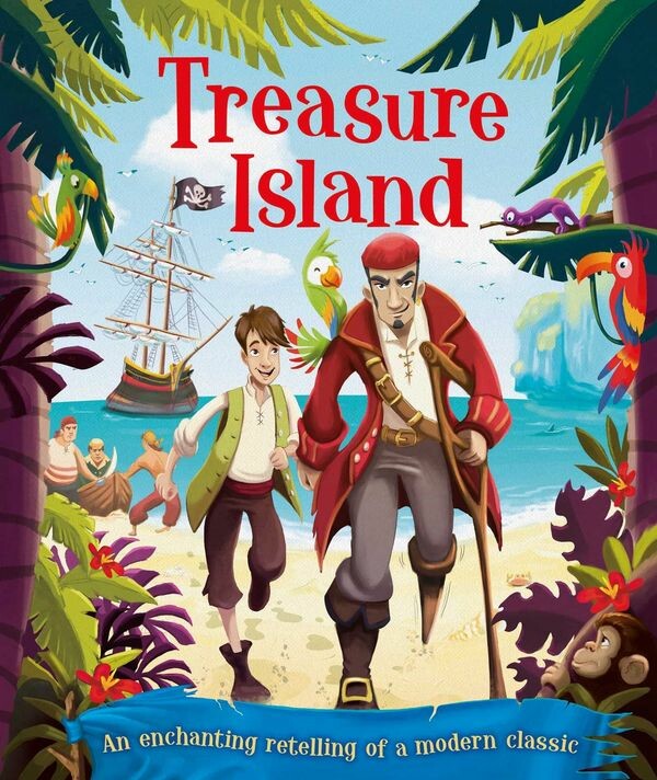 An enchanting retelling of a modern classics!
“Treasure Island”
Author: Robert Louis Stevenson
Illustrator: Eva Morales
Publisher: Igloo Books (2018)
ISBN-10: 1499880065
ISBN-13: 978-1499880069