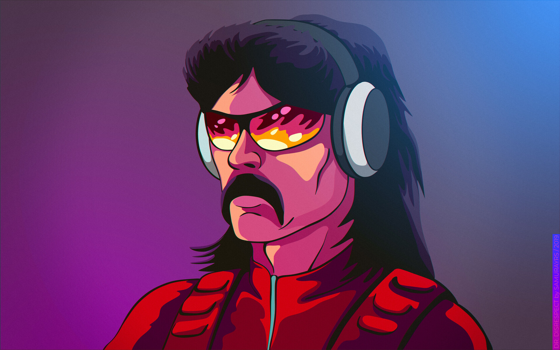 Artstation Dr Disrespect Daniel Birch Samurayrs