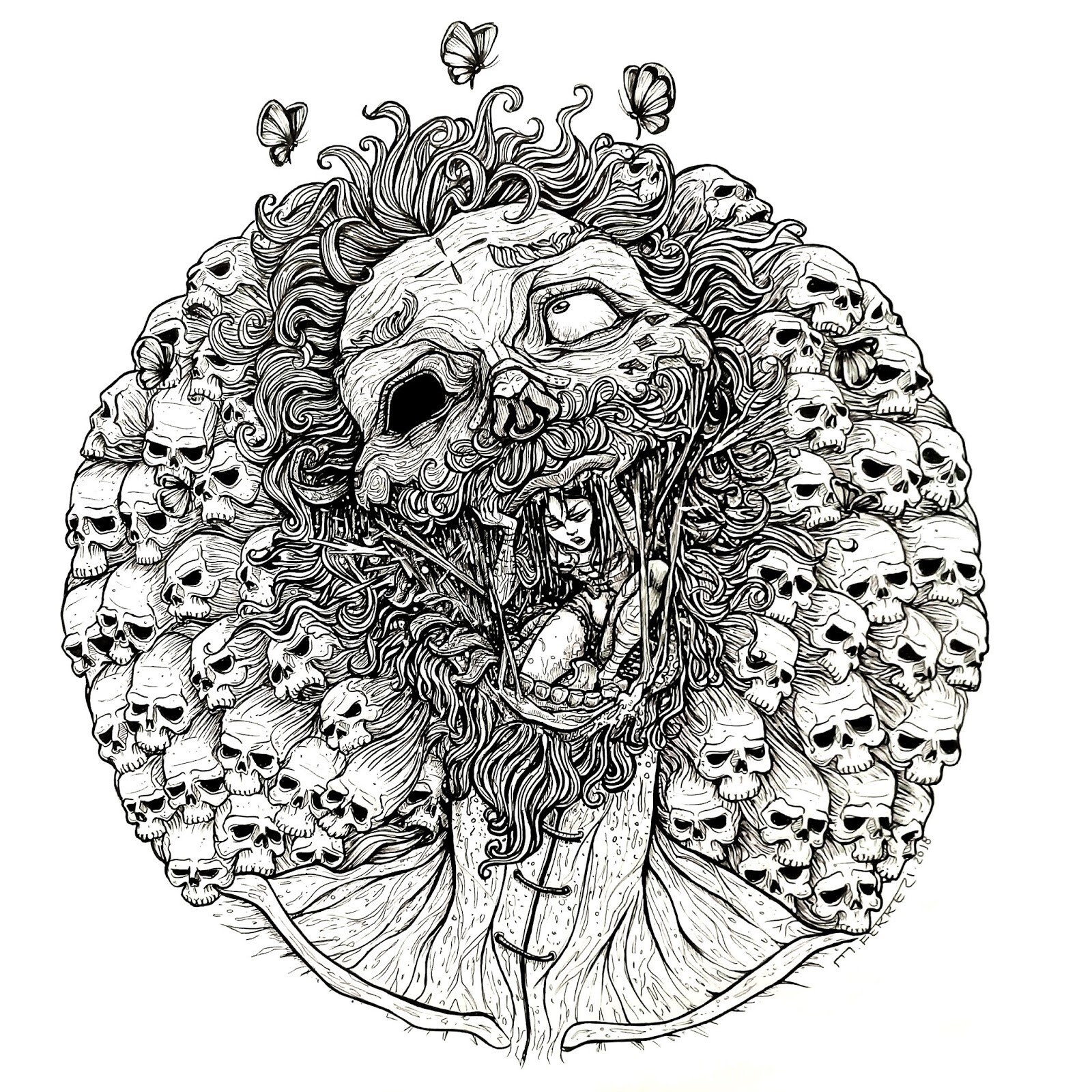 Broken Skull – pmtsketch - tattoo&design GmbH