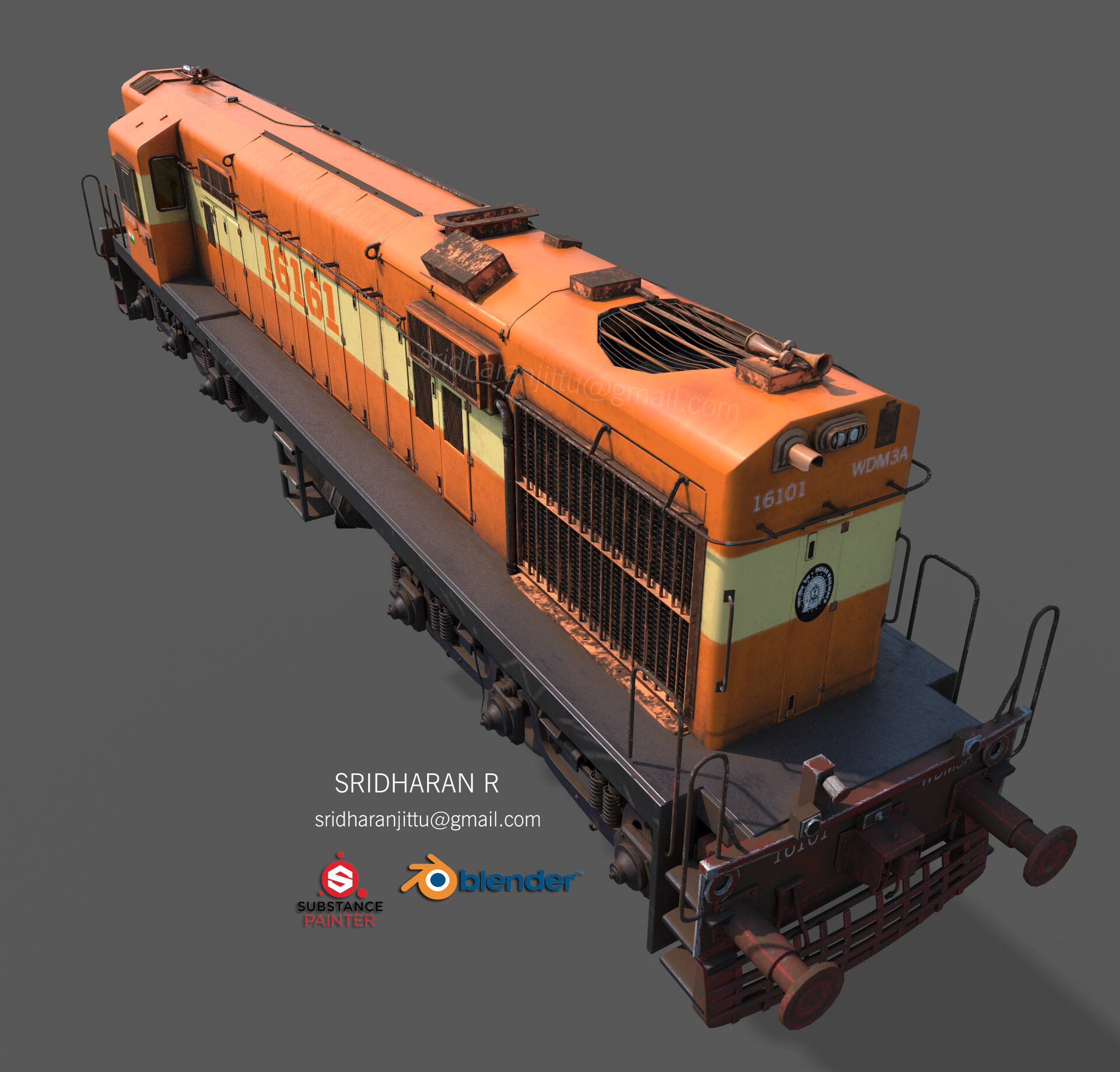 Sridharan R Indian Railway Diesel Engine Train