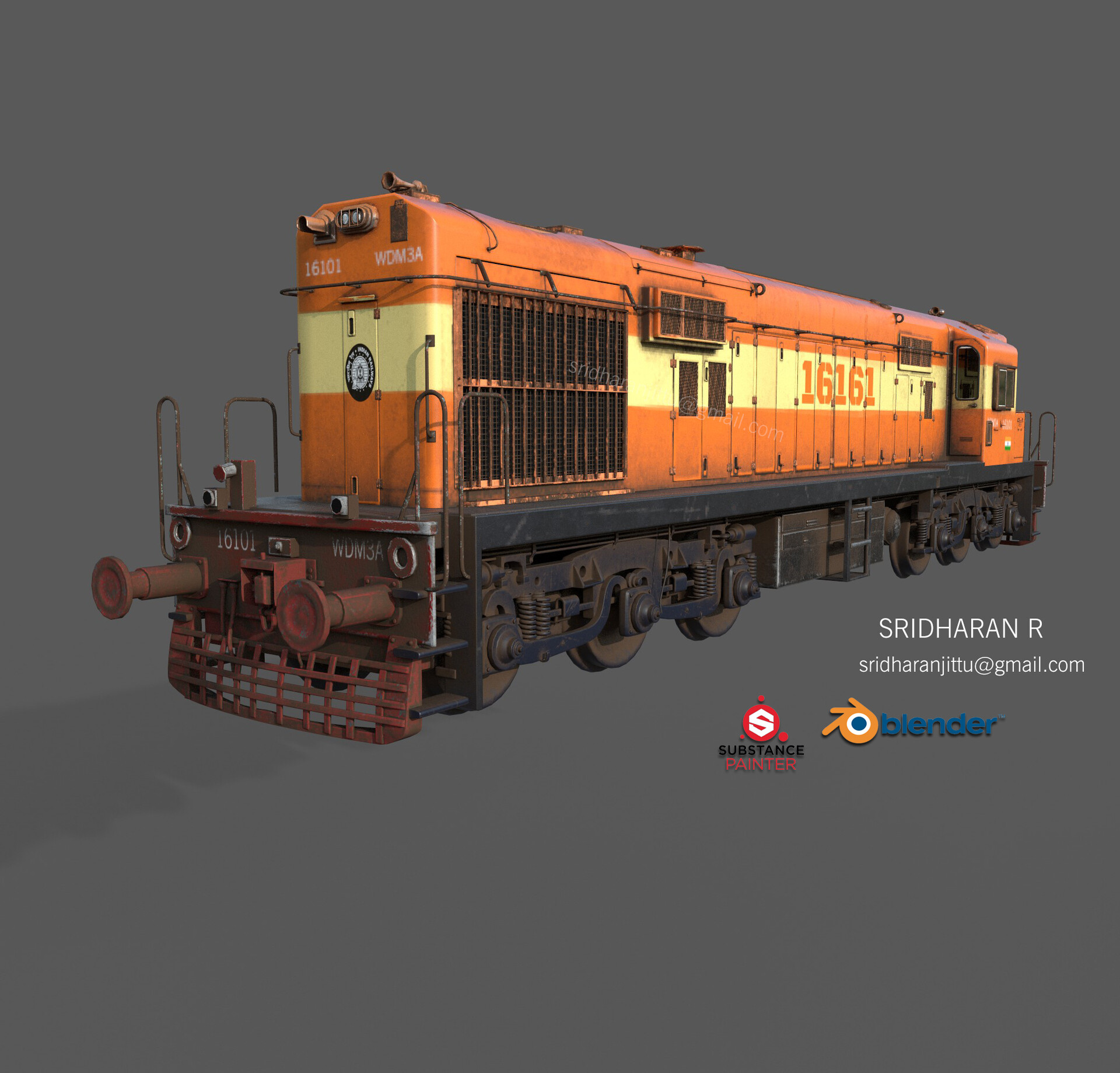 Sridharan R Indian Railway Diesel Engine Train