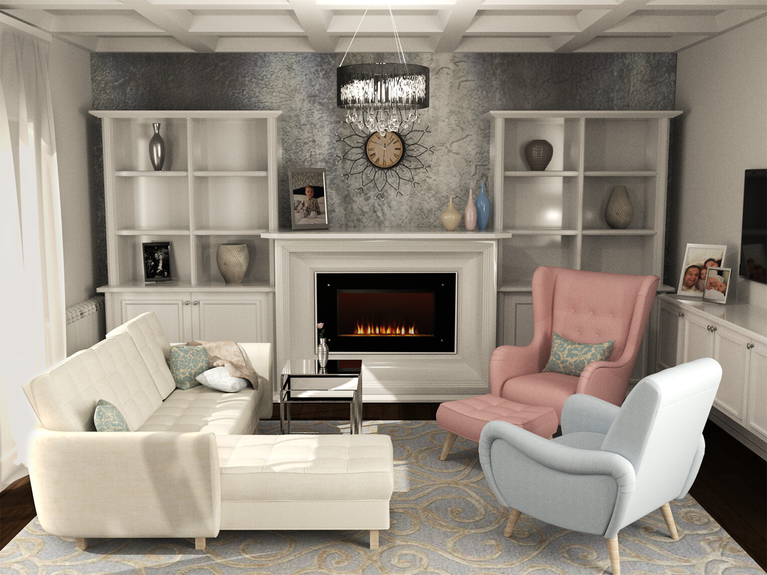 Posh top sitting room
