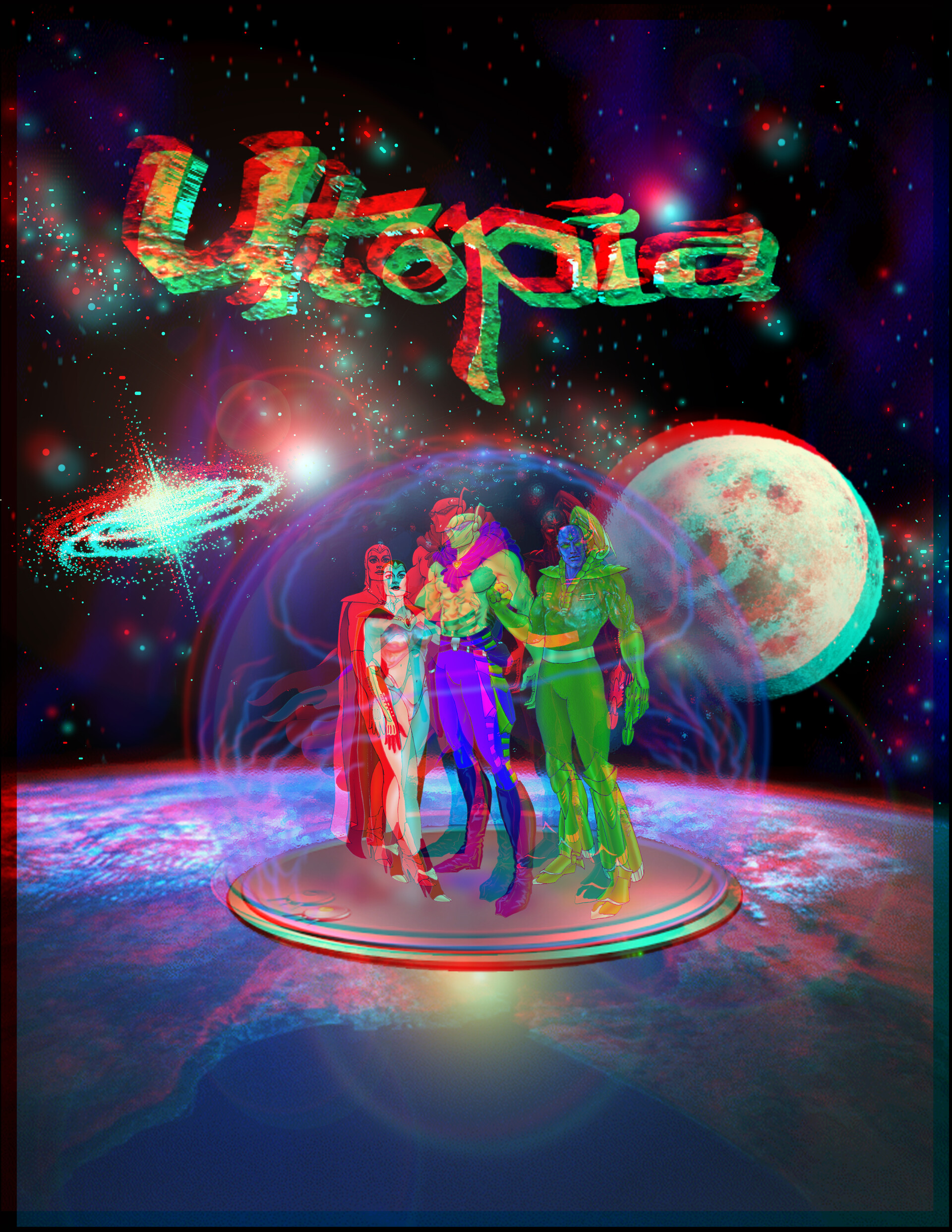 Artstation Utopia Anaglyph 3d Cesar Avalos