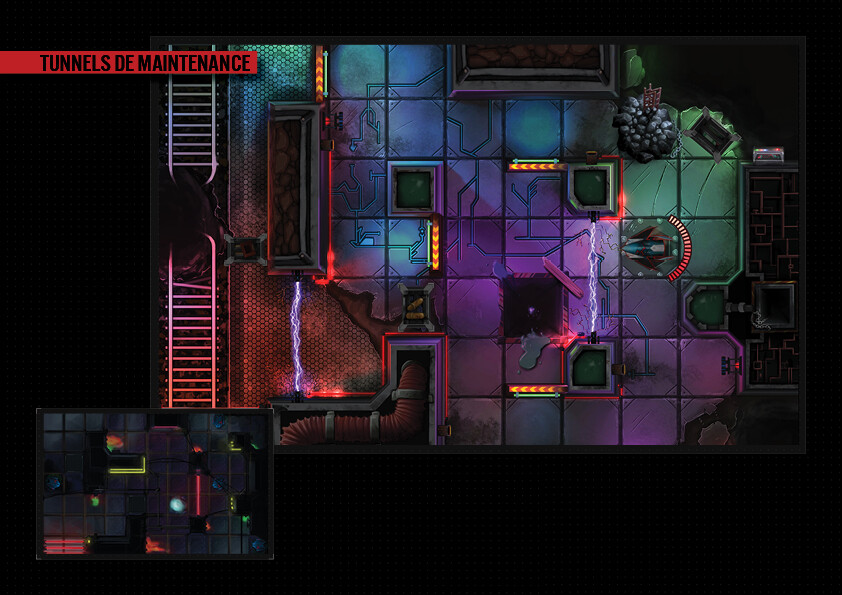 First level : Fully playable
This map is representative of a team work. I made the whole ground asset, some lighting and some 2D/3D assets for the environment. 