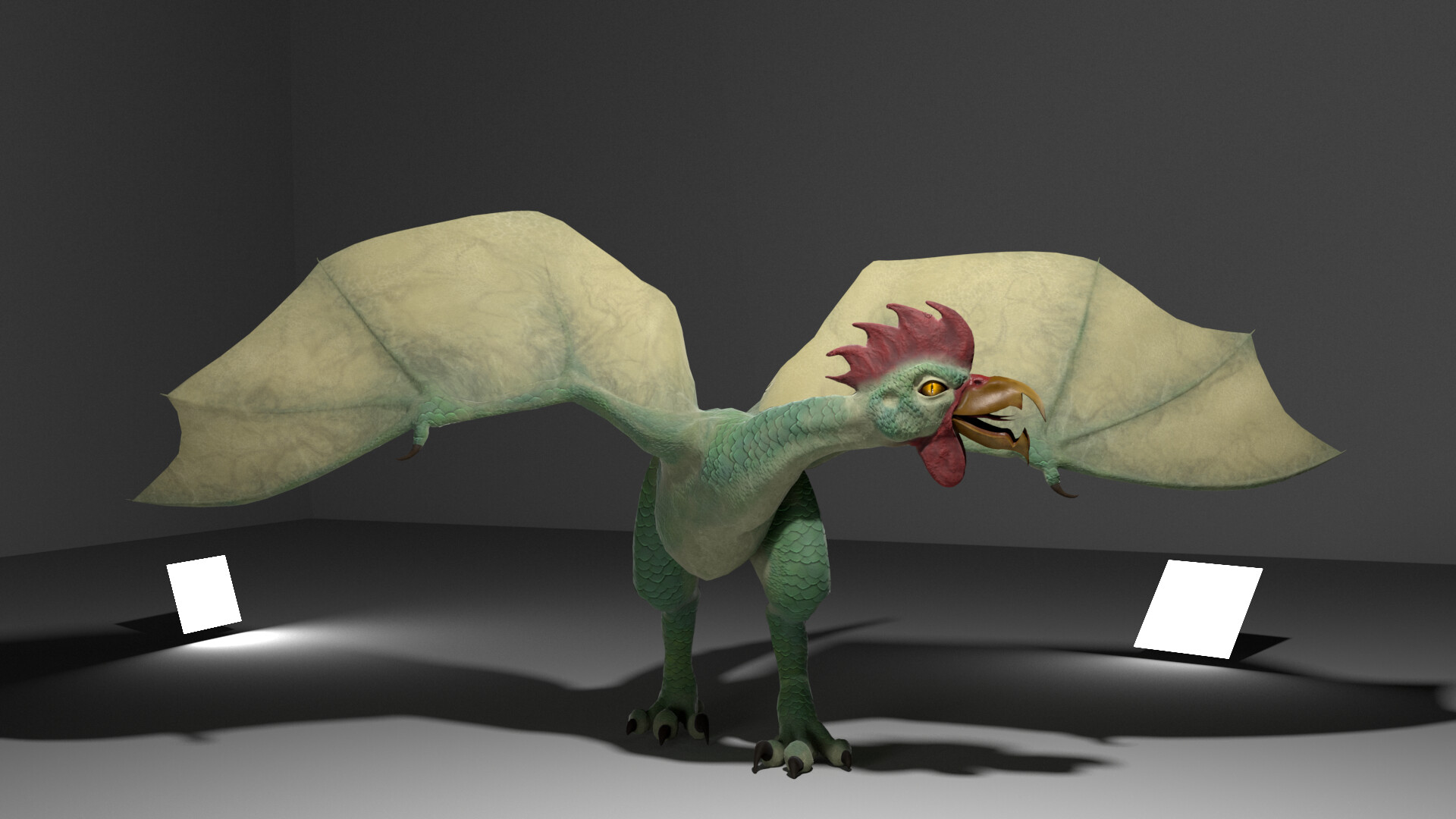 Rosie B The Cockatrice 3d Creature Animation